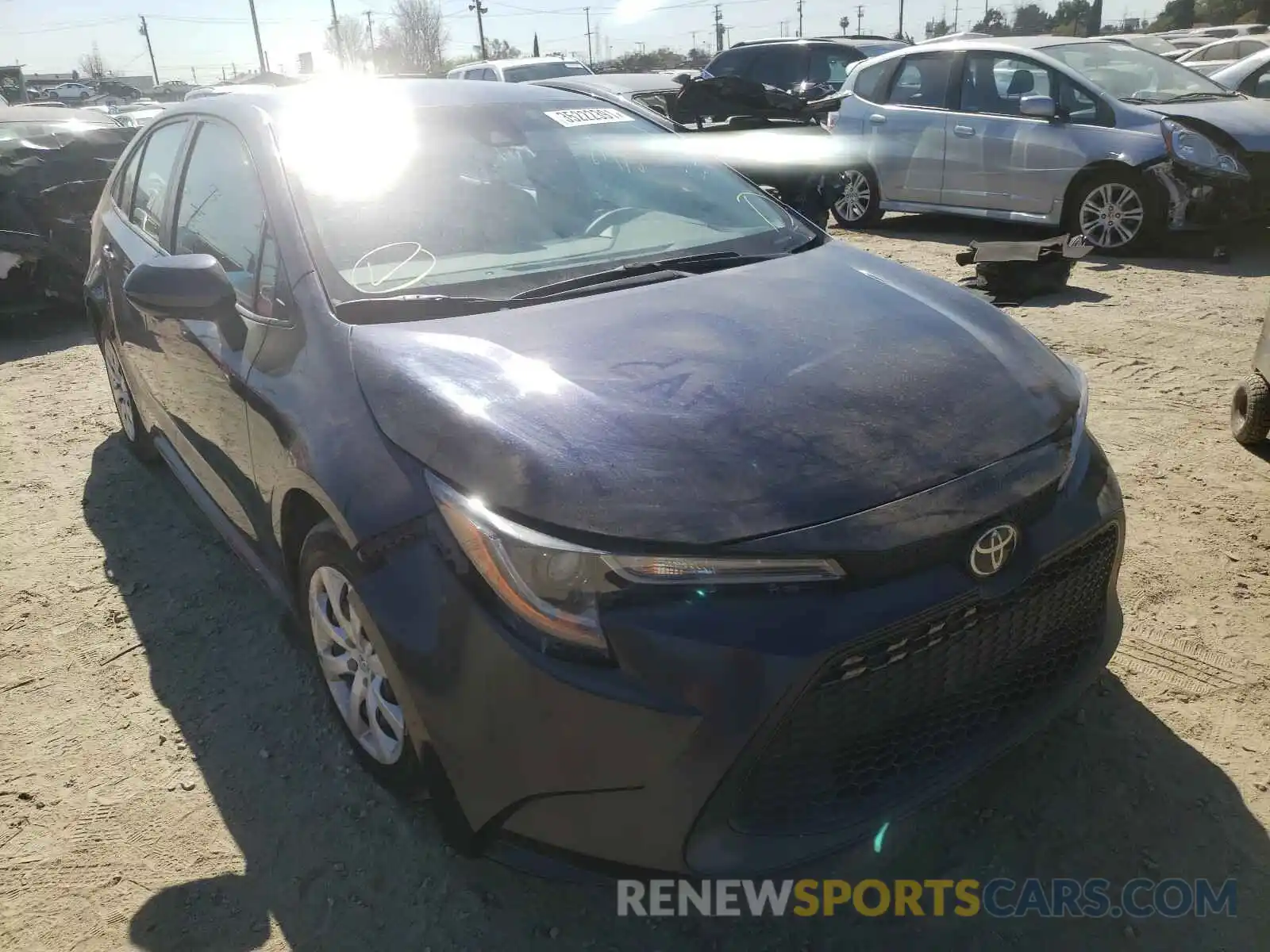 1 Photograph of a damaged car JTDEPRAEXLJ047454 TOYOTA COROLLA 2020