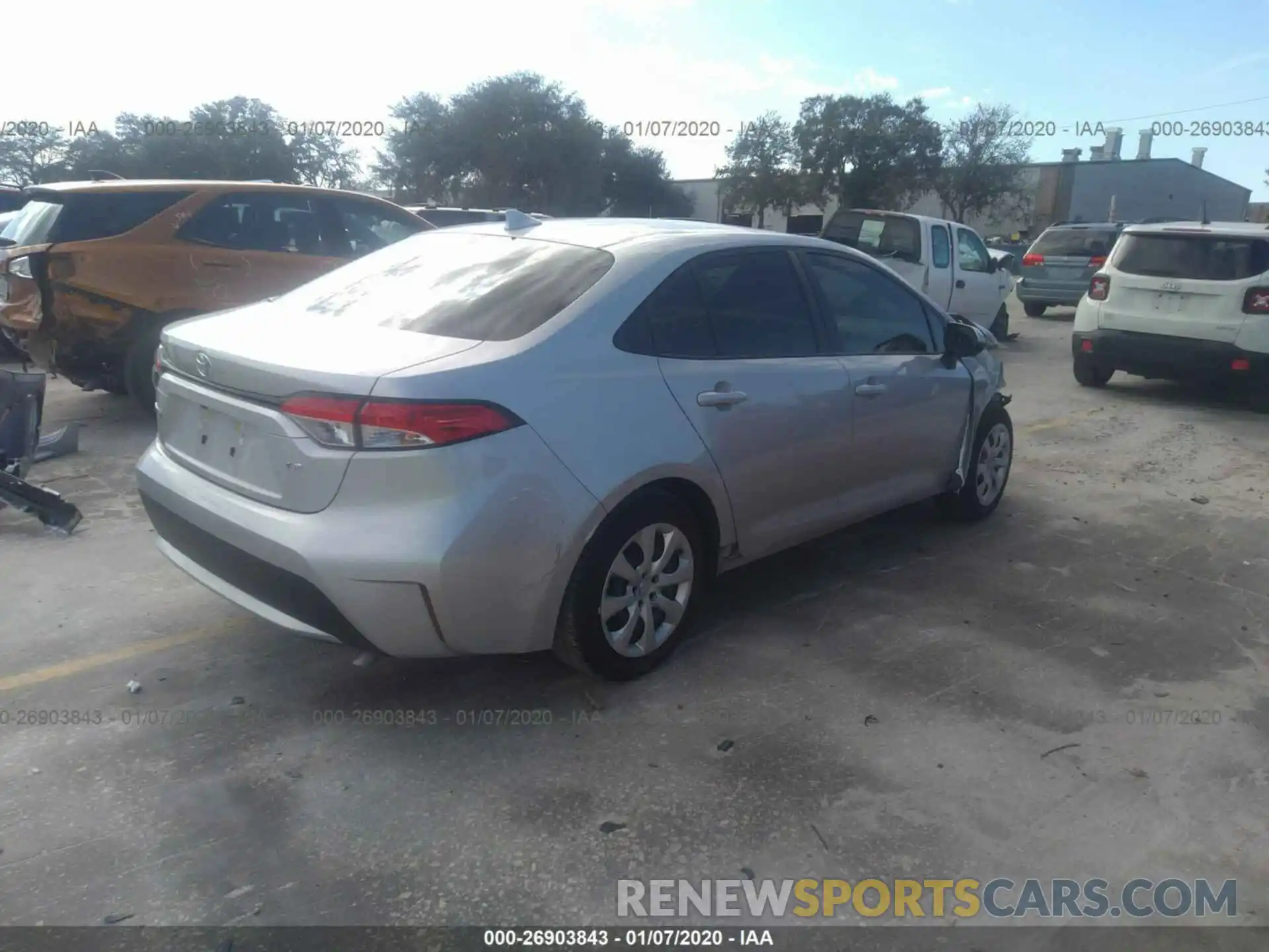 4 Photograph of a damaged car JTDEPRAEXLJ047812 TOYOTA COROLLA 2020