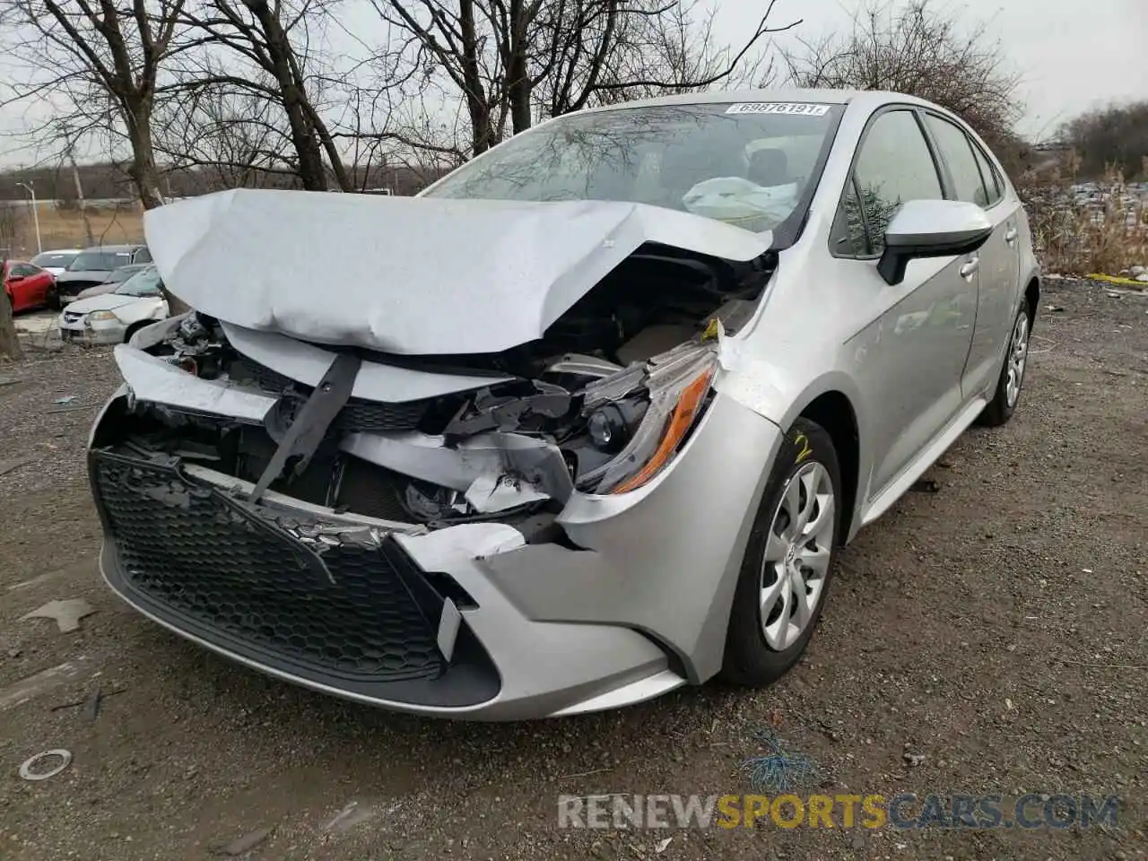 2 Photograph of a damaged car JTDEPRAEXLJ048569 TOYOTA COROLLA 2020