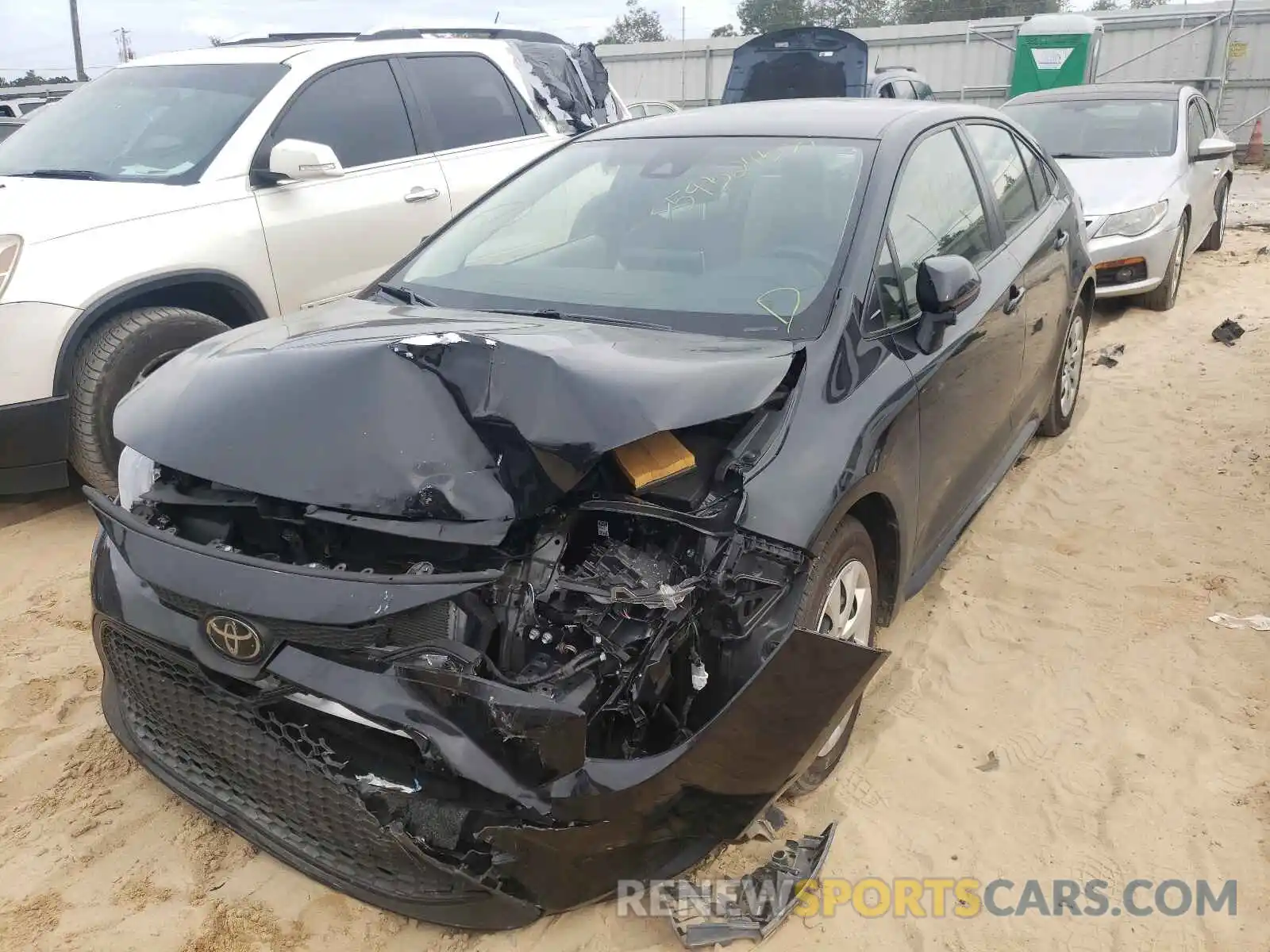 2 Photograph of a damaged car JTDEPRAEXLJ048667 TOYOTA COROLLA 2020