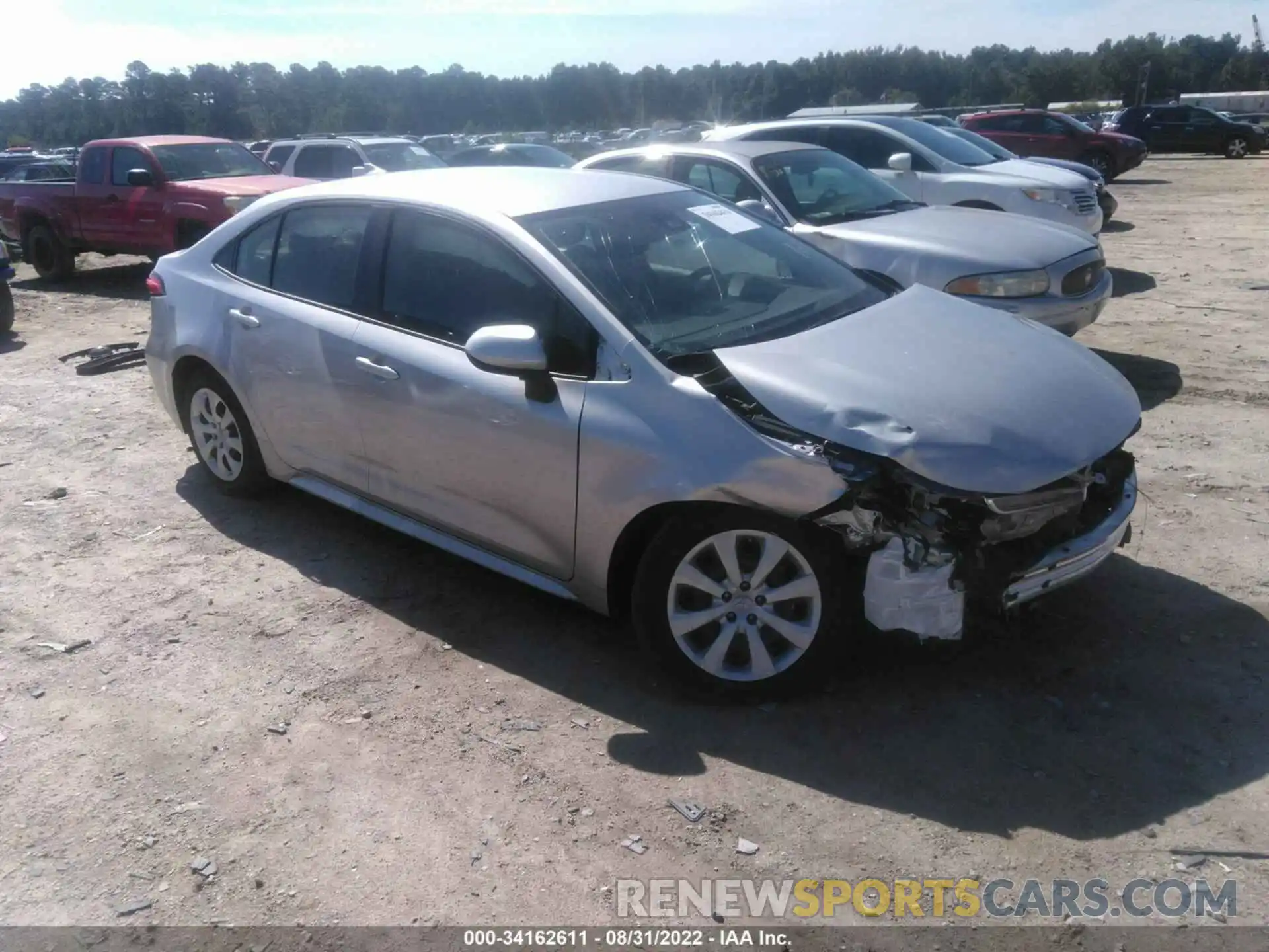 1 Photograph of a damaged car JTDEPRAEXLJ048698 TOYOTA COROLLA 2020