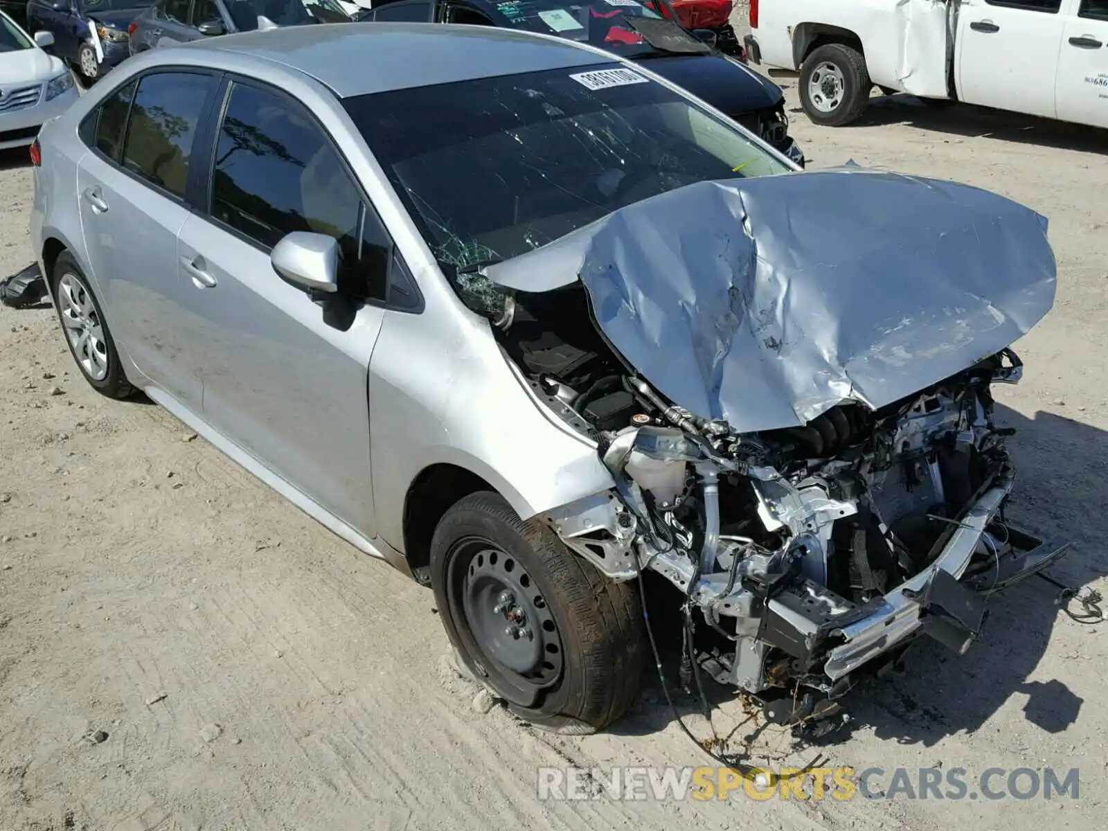 1 Photograph of a damaged car JTDEPRAEXLJ049026 TOYOTA COROLLA 2020