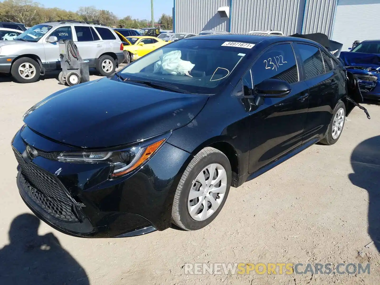 2 Photograph of a damaged car JTDEPRAEXLJ049642 TOYOTA COROLLA 2020