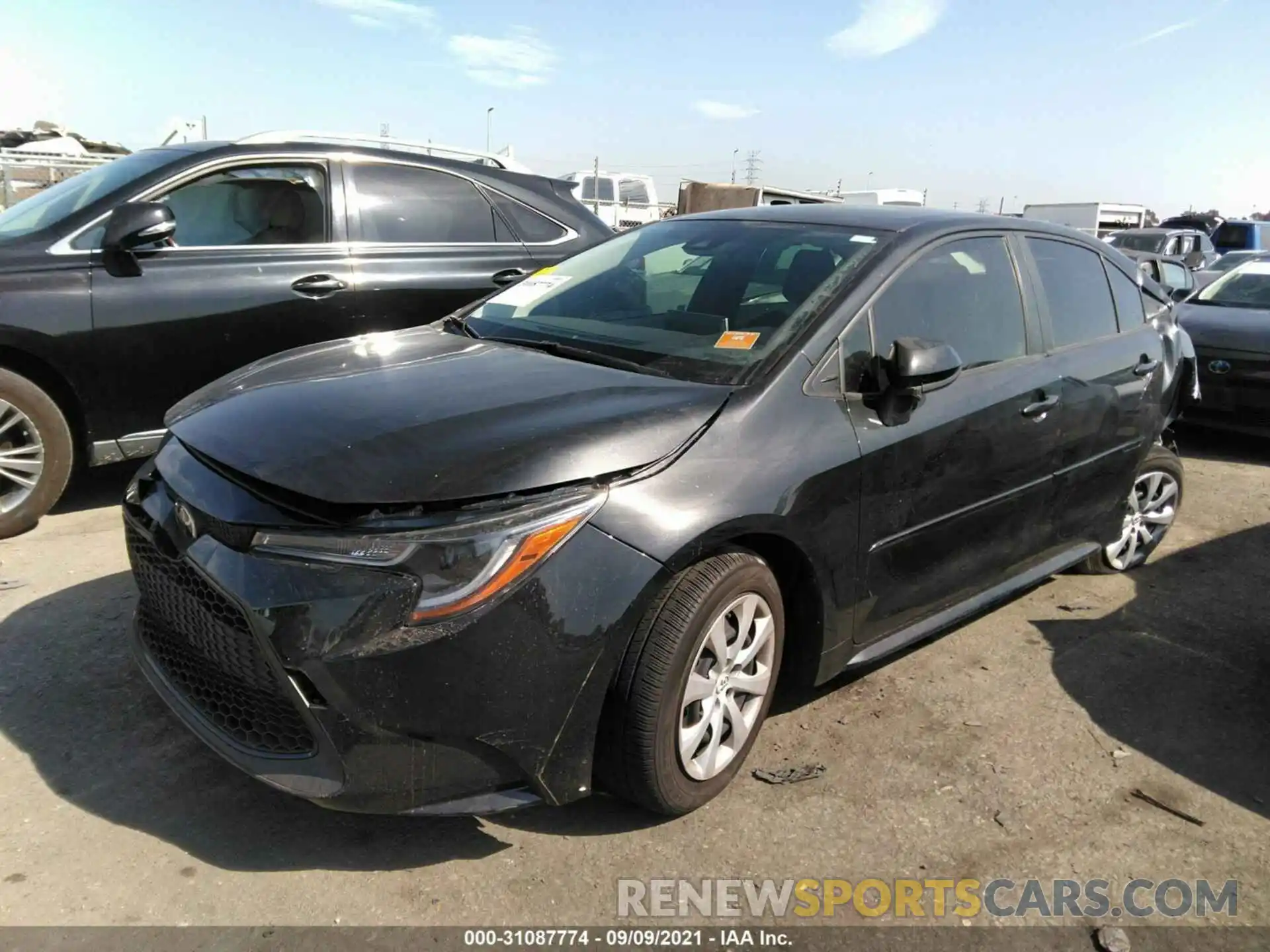 2 Photograph of a damaged car JTDEPRAEXLJ050306 TOYOTA COROLLA 2020