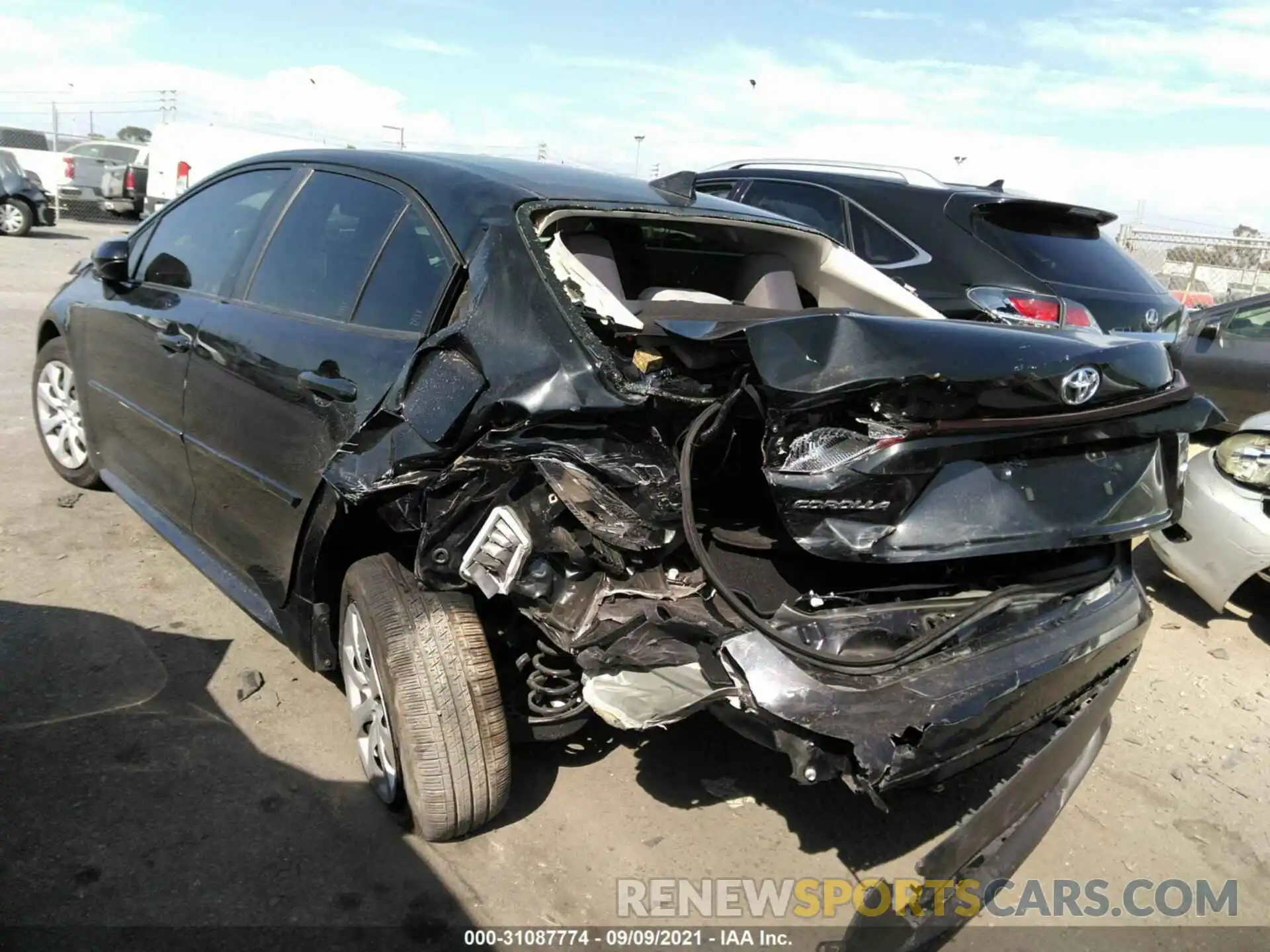 3 Photograph of a damaged car JTDEPRAEXLJ050306 TOYOTA COROLLA 2020