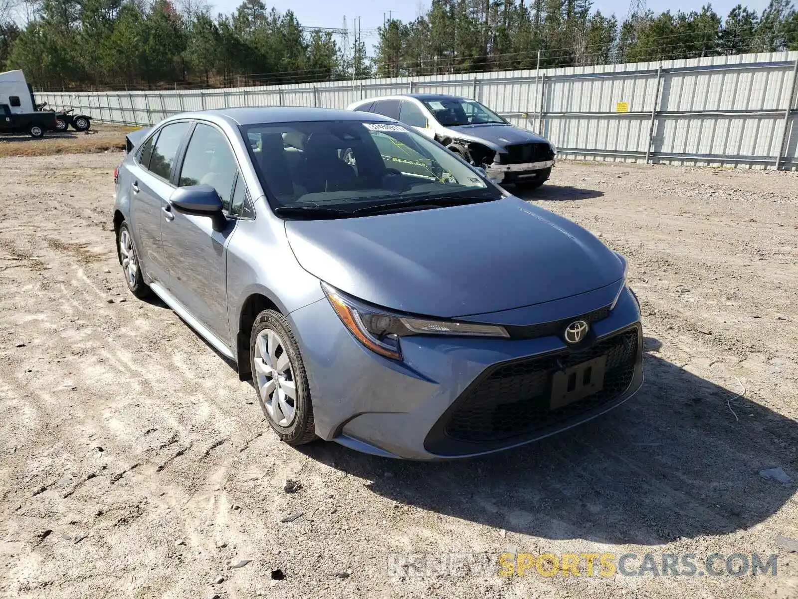 1 Photograph of a damaged car JTDEPRAEXLJ050578 TOYOTA COROLLA 2020