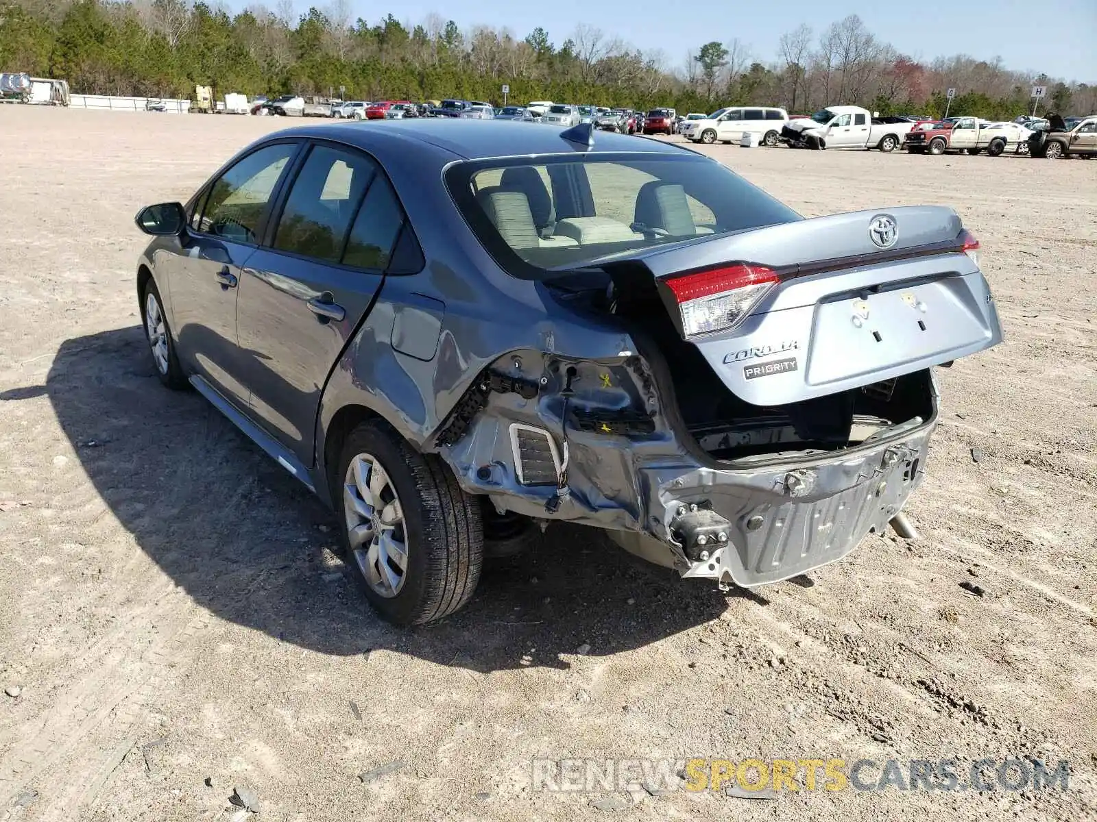 3 Photograph of a damaged car JTDEPRAEXLJ050578 TOYOTA COROLLA 2020