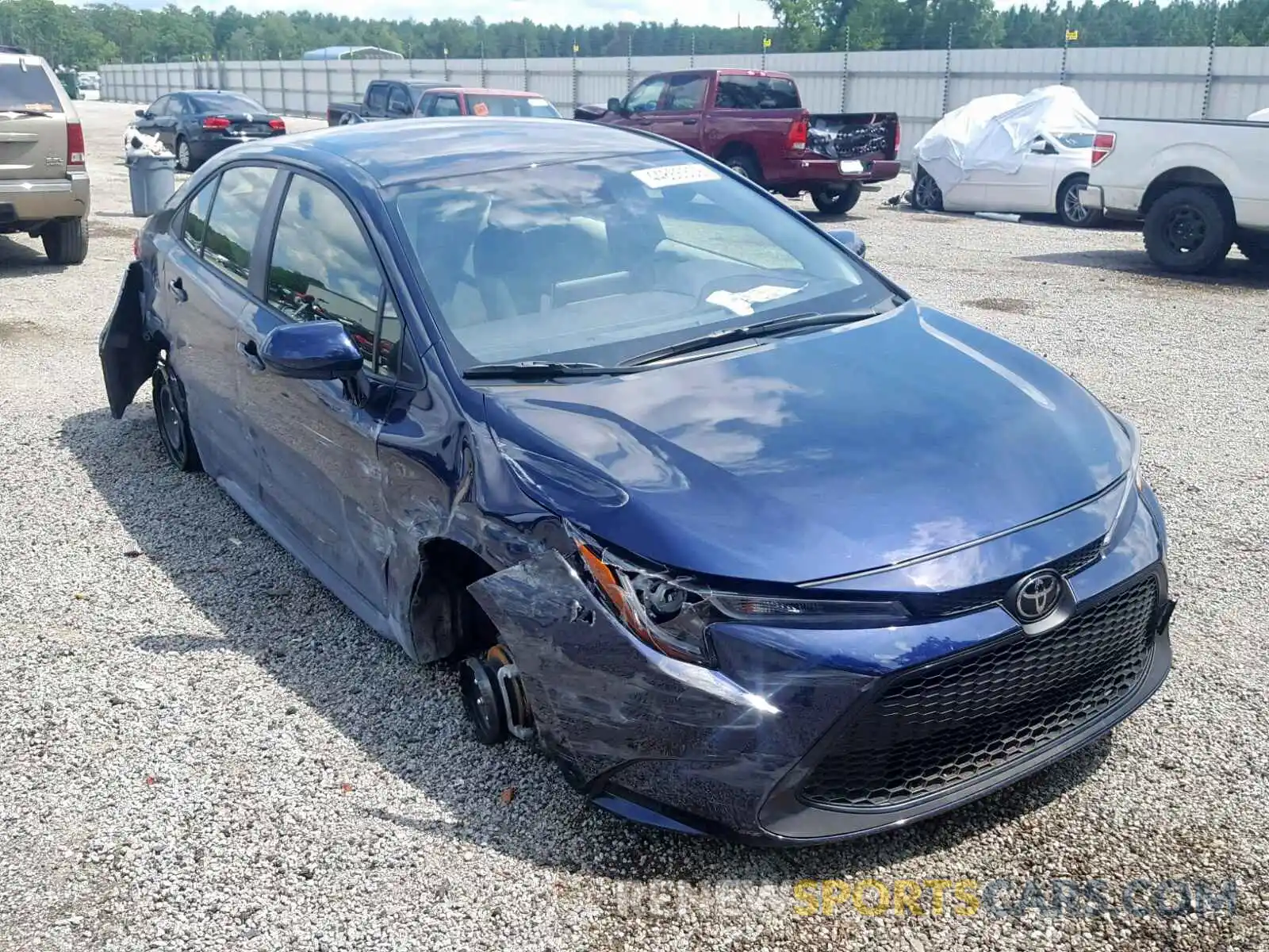 1 Photograph of a damaged car JTDEPRAEXLJ051083 TOYOTA COROLLA 2020