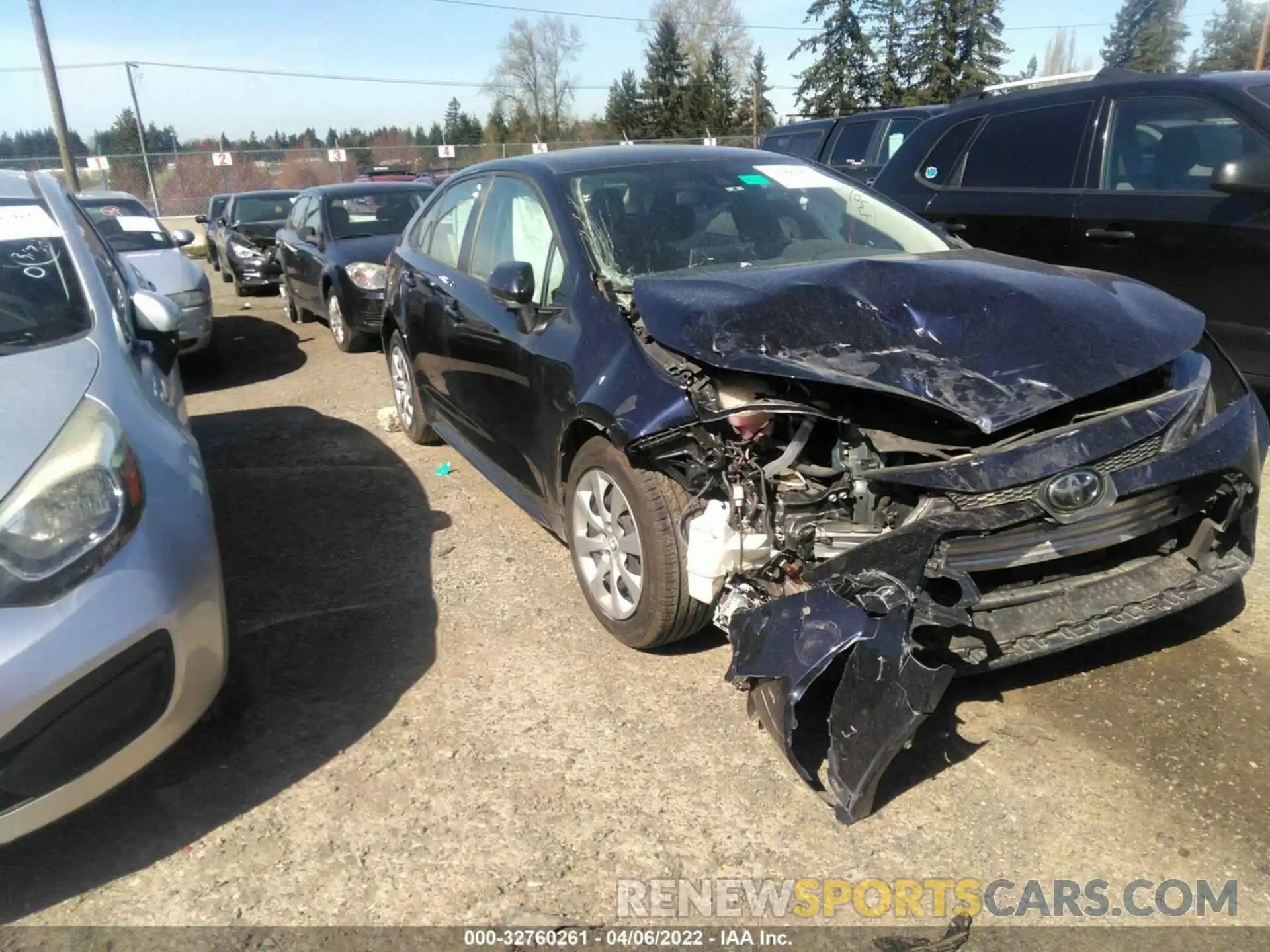 1 Photograph of a damaged car JTDEPRAEXLJ051827 TOYOTA COROLLA 2020