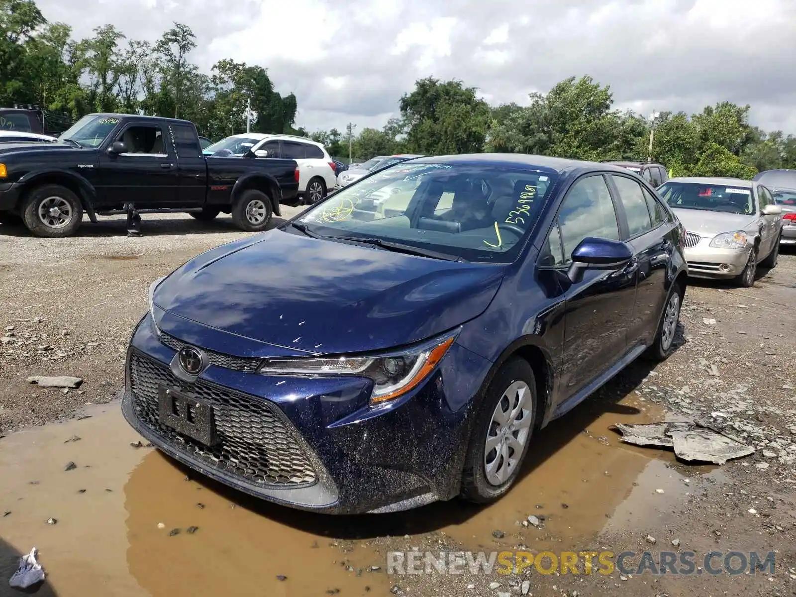 2 Photograph of a damaged car JTDEPRAEXLJ052167 TOYOTA COROLLA 2020