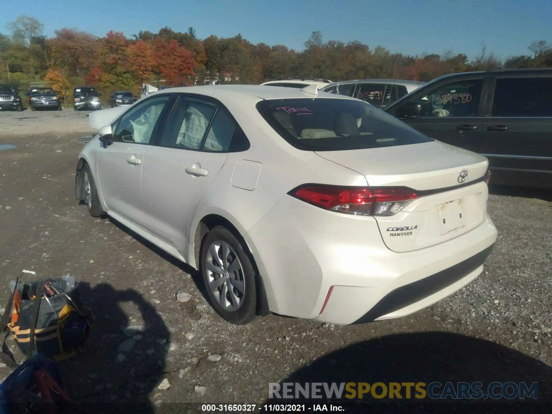 3 Photograph of a damaged car JTDEPRAEXLJ052394 TOYOTA COROLLA 2020