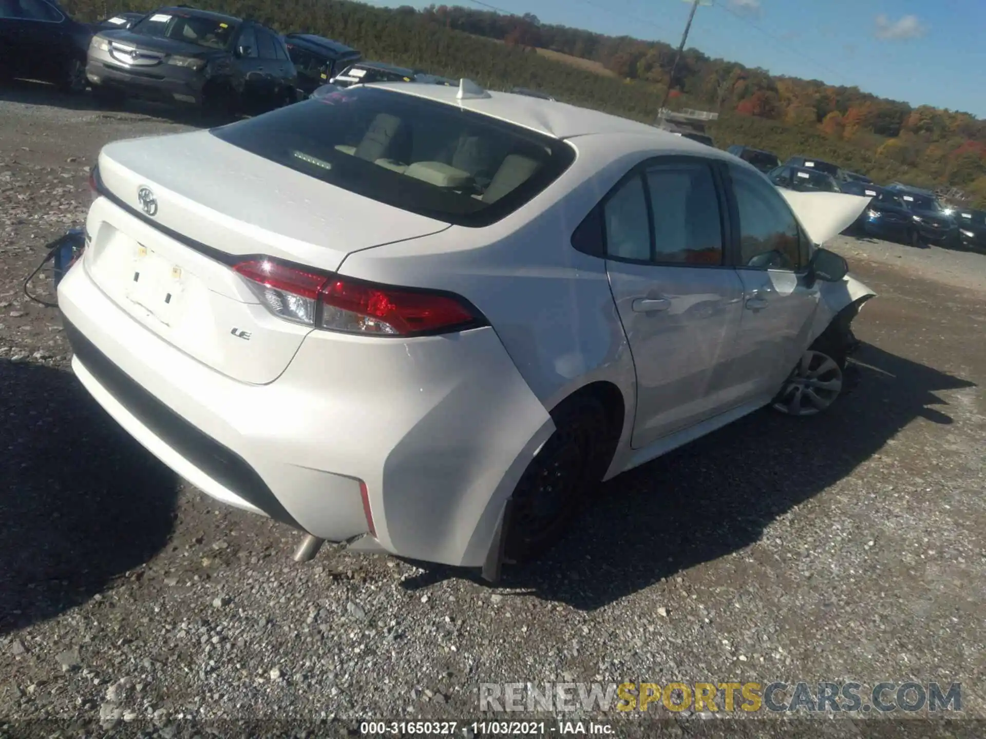 4 Photograph of a damaged car JTDEPRAEXLJ052394 TOYOTA COROLLA 2020