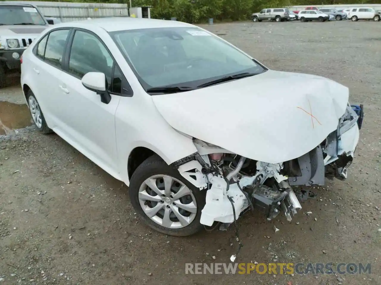 1 Photograph of a damaged car JTDEPRAEXLJ052430 TOYOTA COROLLA 2020