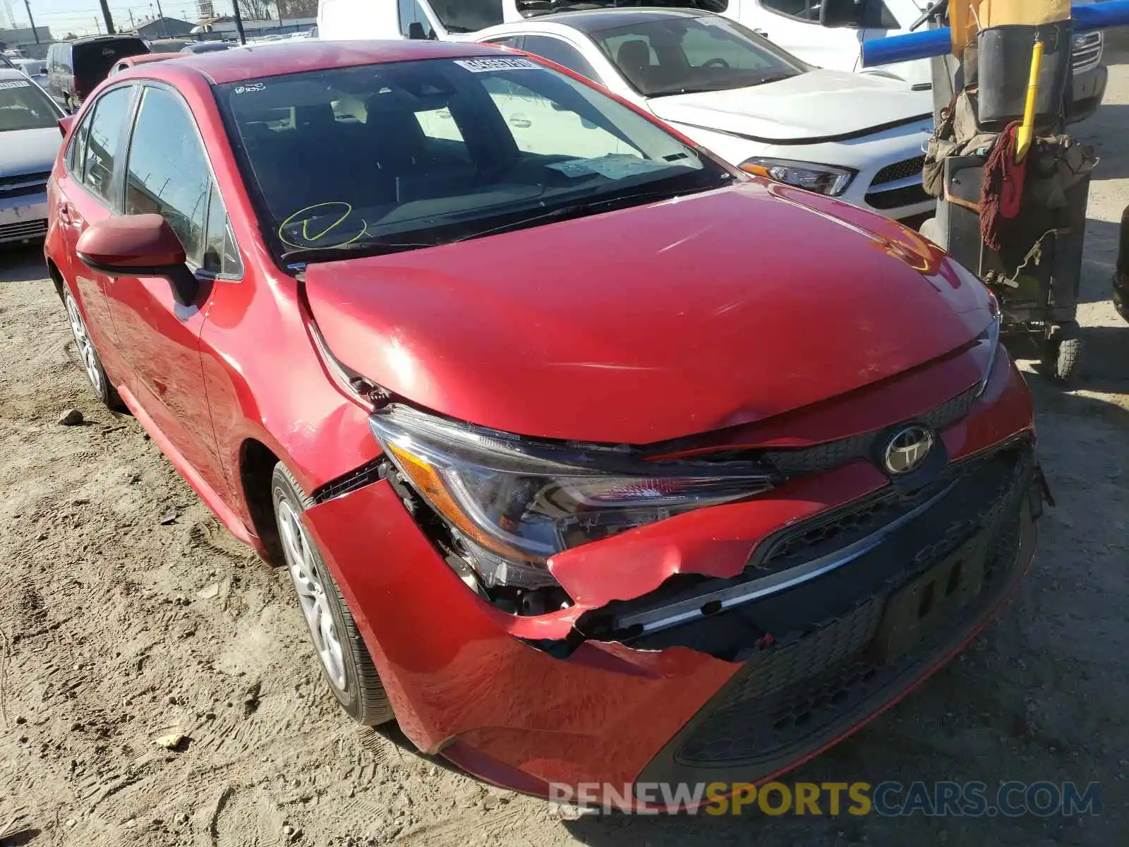 1 Photograph of a damaged car JTDEPRAEXLJ052590 TOYOTA COROLLA 2020