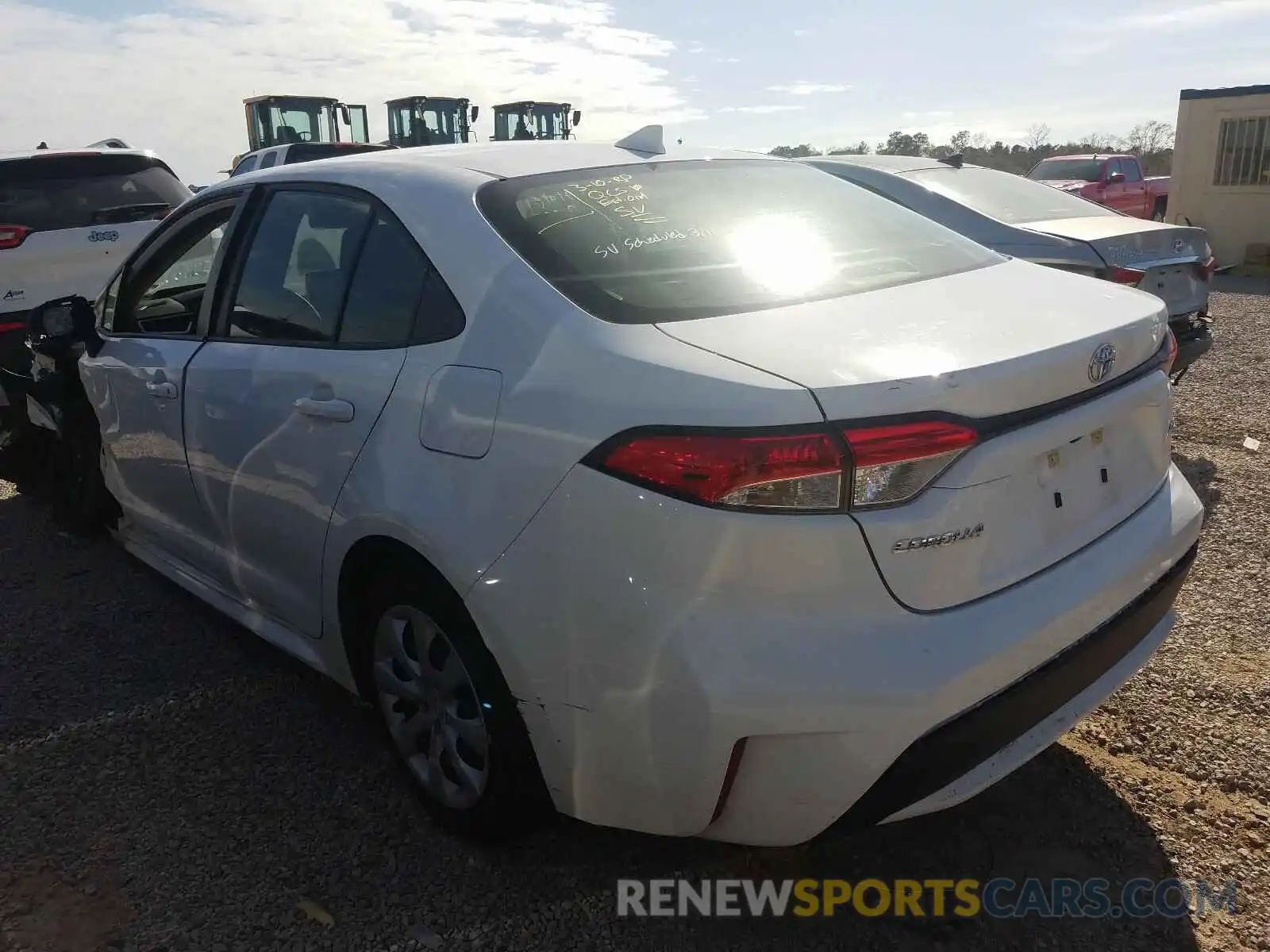 3 Photograph of a damaged car JTDEPRAEXLJ052718 TOYOTA COROLLA 2020