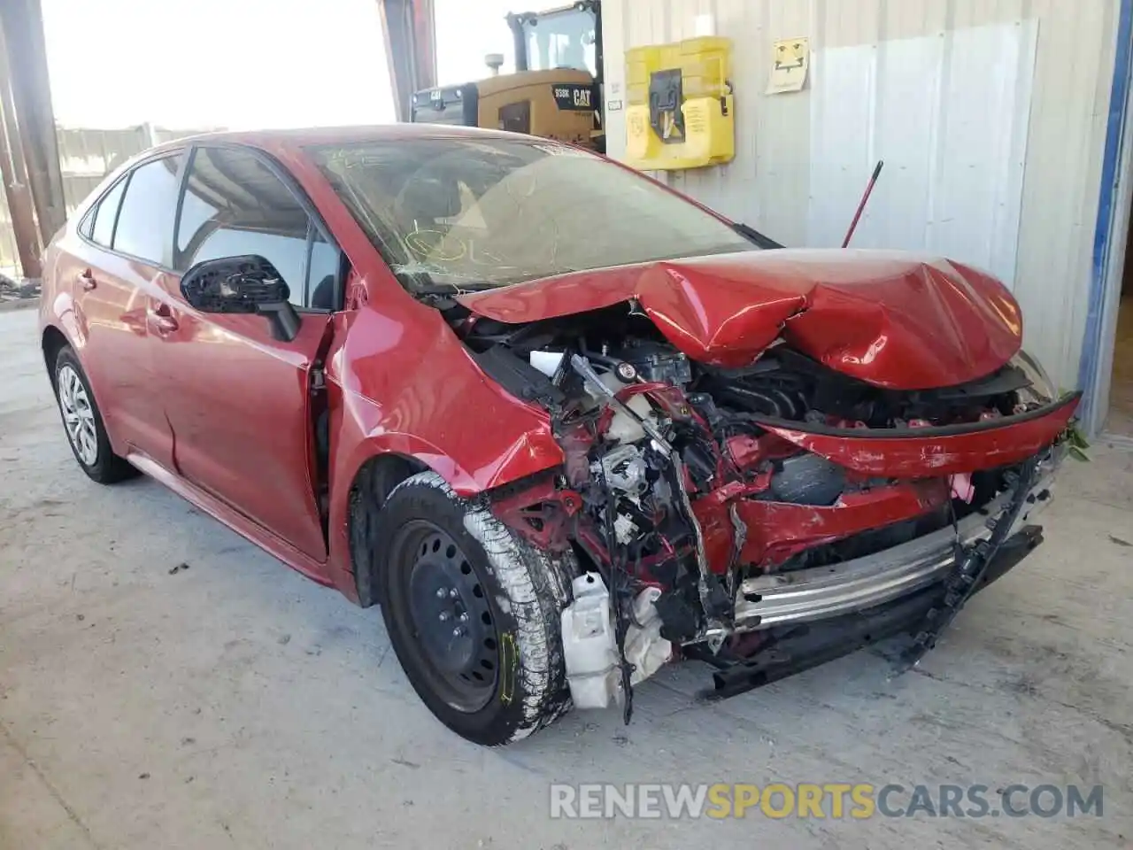 1 Photograph of a damaged car JTDEPRAEXLJ052783 TOYOTA COROLLA 2020