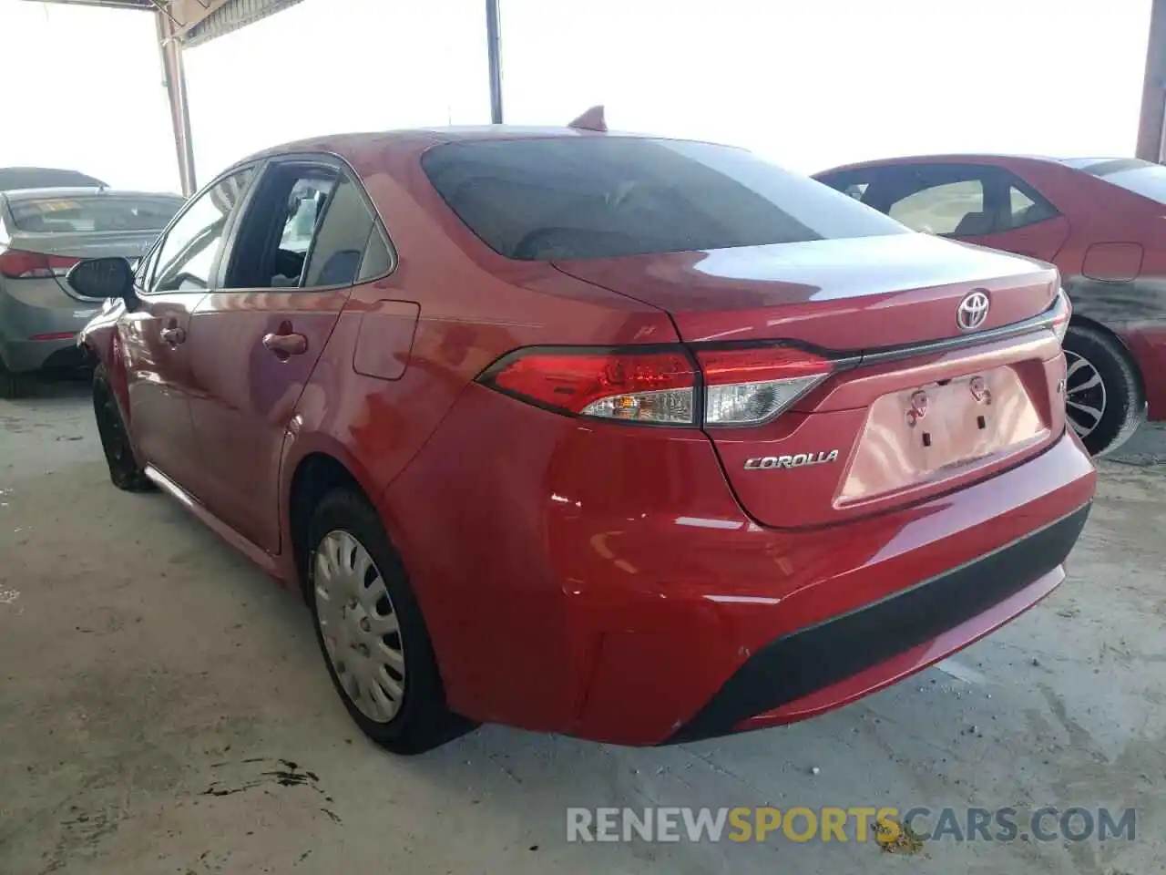 3 Photograph of a damaged car JTDEPRAEXLJ052783 TOYOTA COROLLA 2020