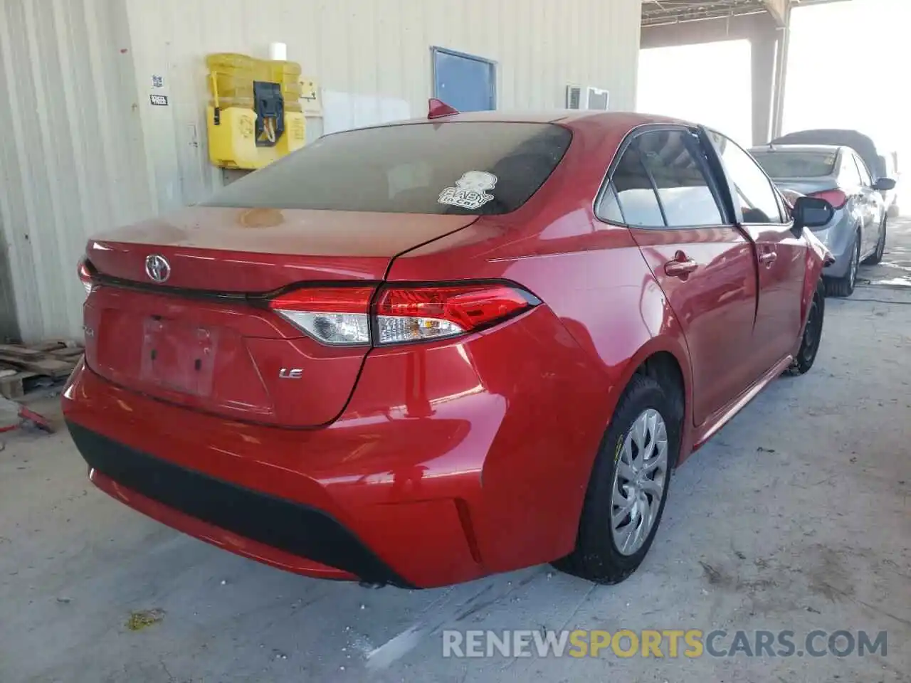 4 Photograph of a damaged car JTDEPRAEXLJ052783 TOYOTA COROLLA 2020