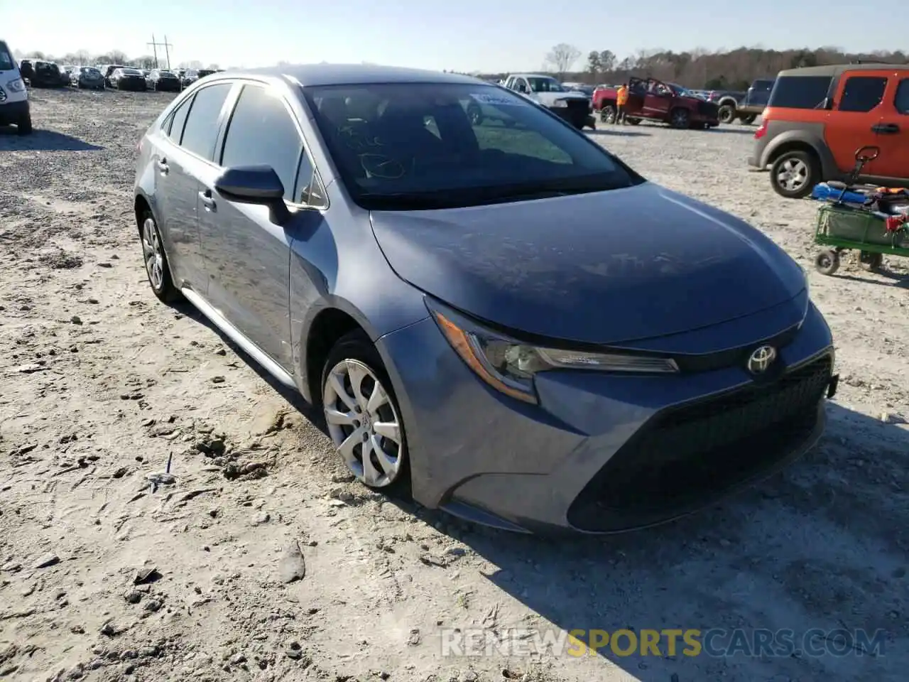 1 Photograph of a damaged car JTDEPRAEXLJ053352 TOYOTA COROLLA 2020