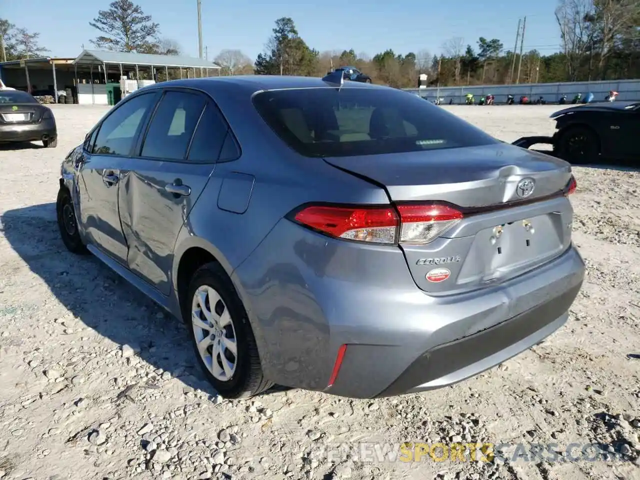 3 Photograph of a damaged car JTDEPRAEXLJ053352 TOYOTA COROLLA 2020