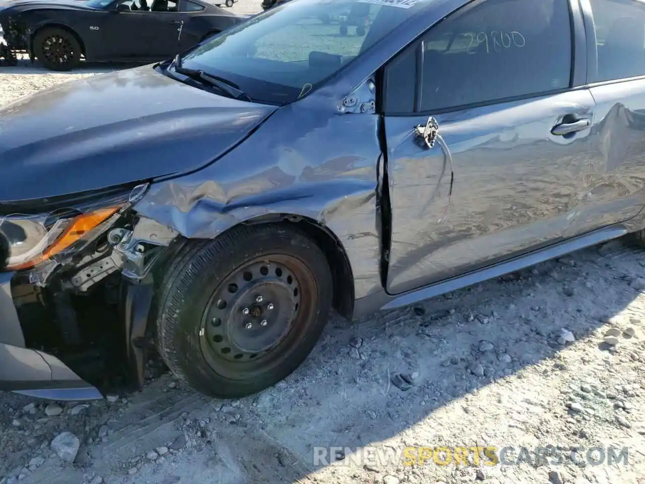 9 Photograph of a damaged car JTDEPRAEXLJ053352 TOYOTA COROLLA 2020