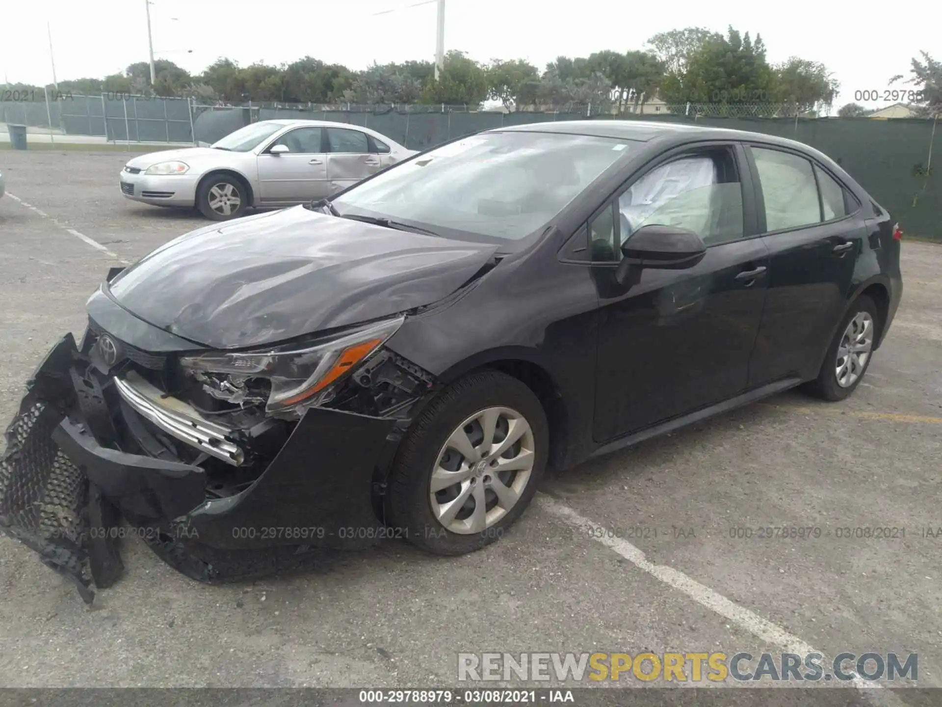 2 Photograph of a damaged car JTDEPRAEXLJ053688 TOYOTA COROLLA 2020