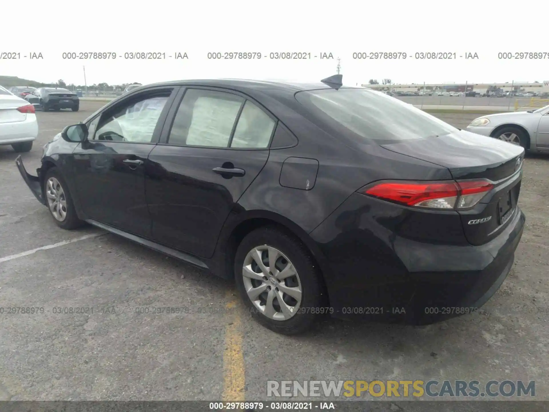 3 Photograph of a damaged car JTDEPRAEXLJ053688 TOYOTA COROLLA 2020