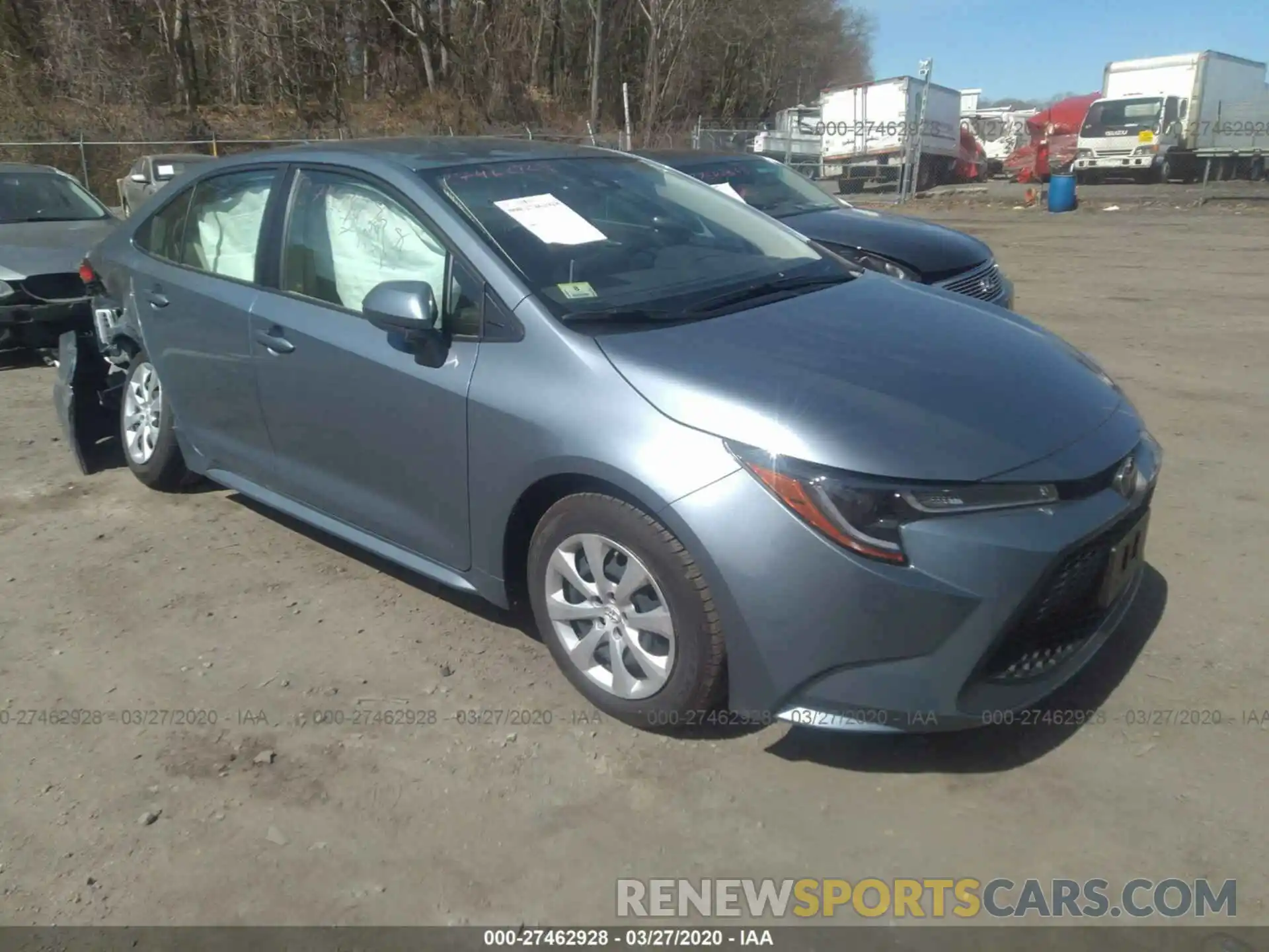 1 Photograph of a damaged car JTDEPRAEXLJ054131 TOYOTA COROLLA 2020