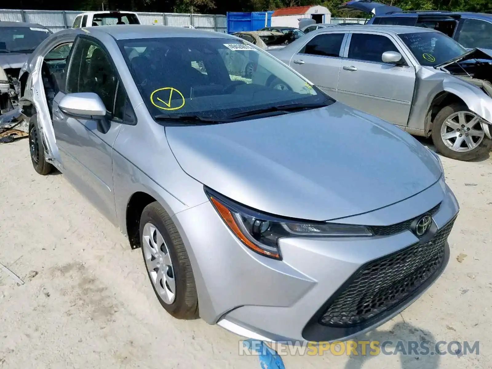 1 Photograph of a damaged car JTDEPRAEXLJ054324 TOYOTA COROLLA 2020