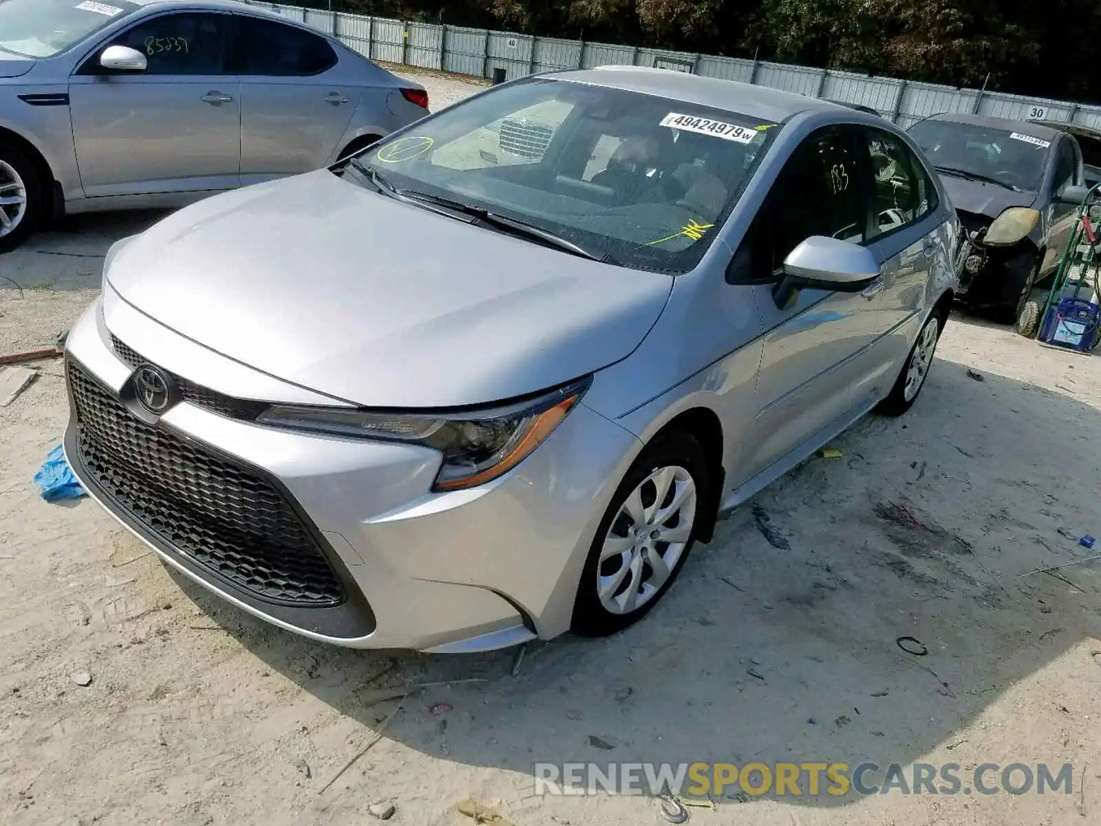 2 Photograph of a damaged car JTDEPRAEXLJ054324 TOYOTA COROLLA 2020