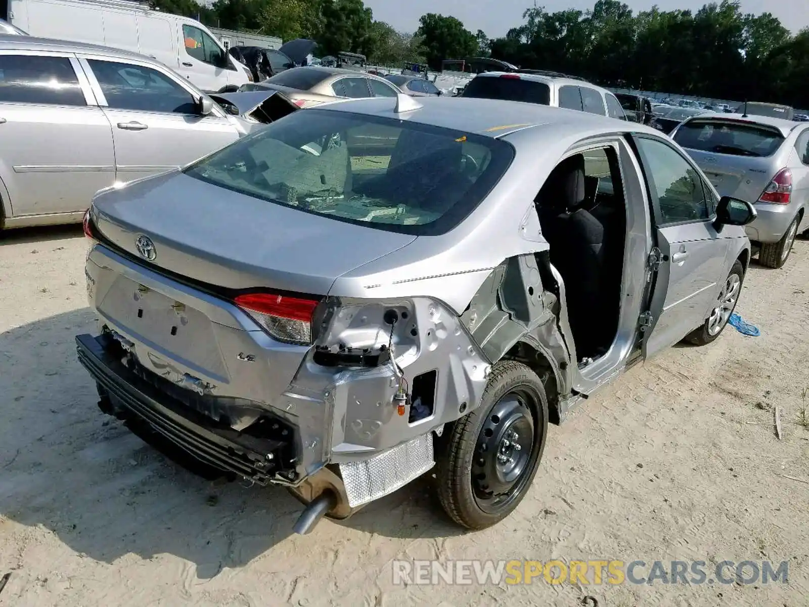 4 Photograph of a damaged car JTDEPRAEXLJ054324 TOYOTA COROLLA 2020