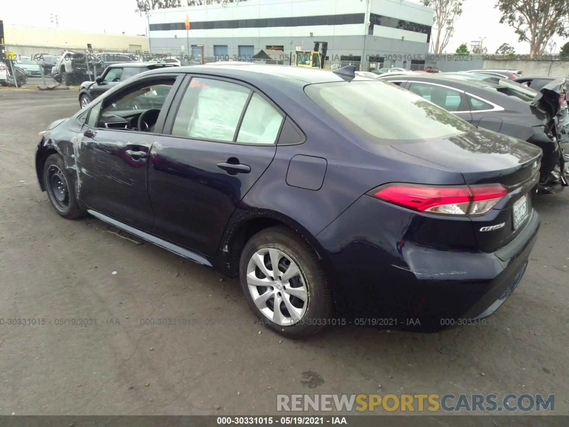 3 Photograph of a damaged car JTDEPRAEXLJ055375 TOYOTA COROLLA 2020