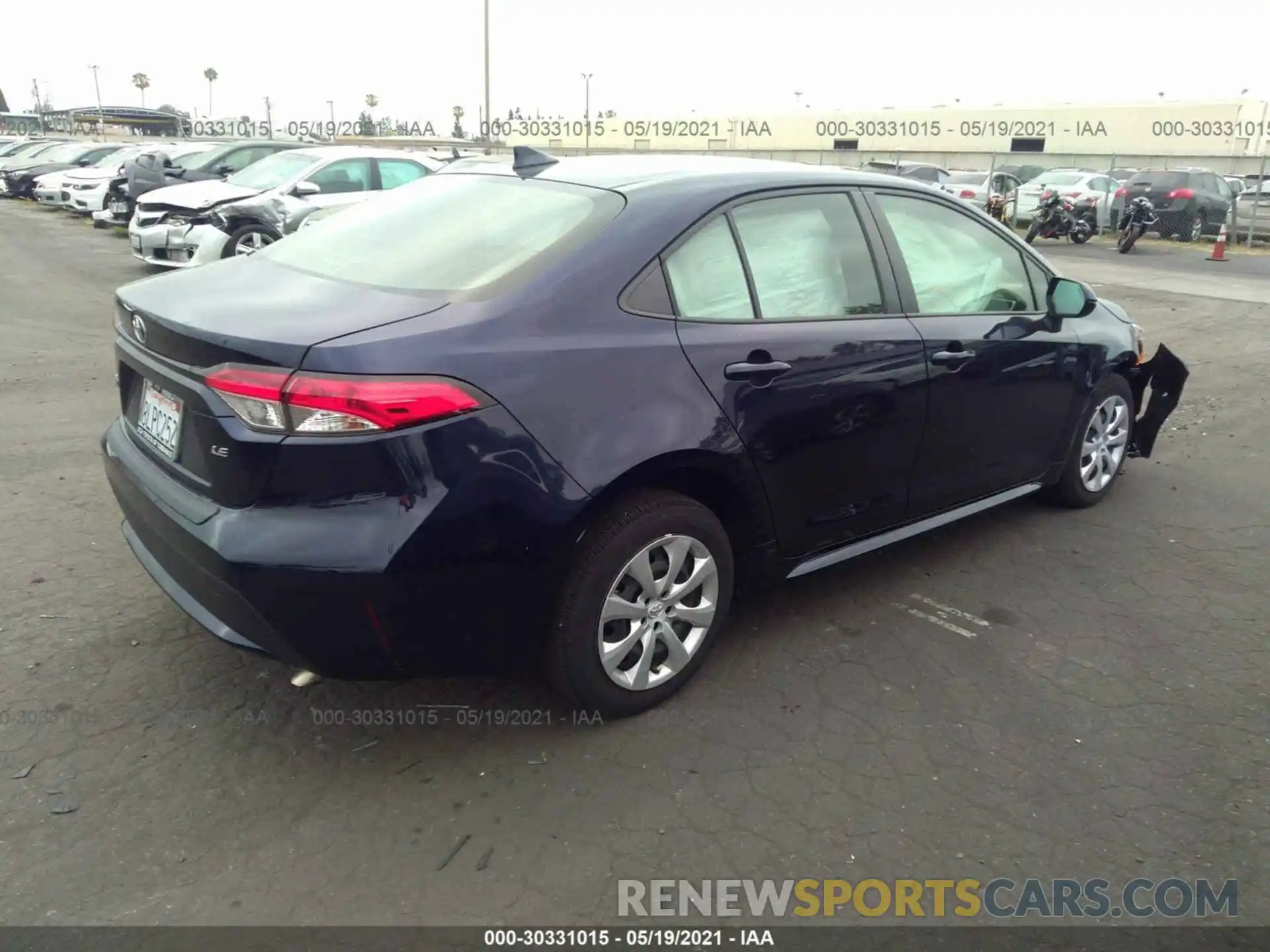 4 Photograph of a damaged car JTDEPRAEXLJ055375 TOYOTA COROLLA 2020