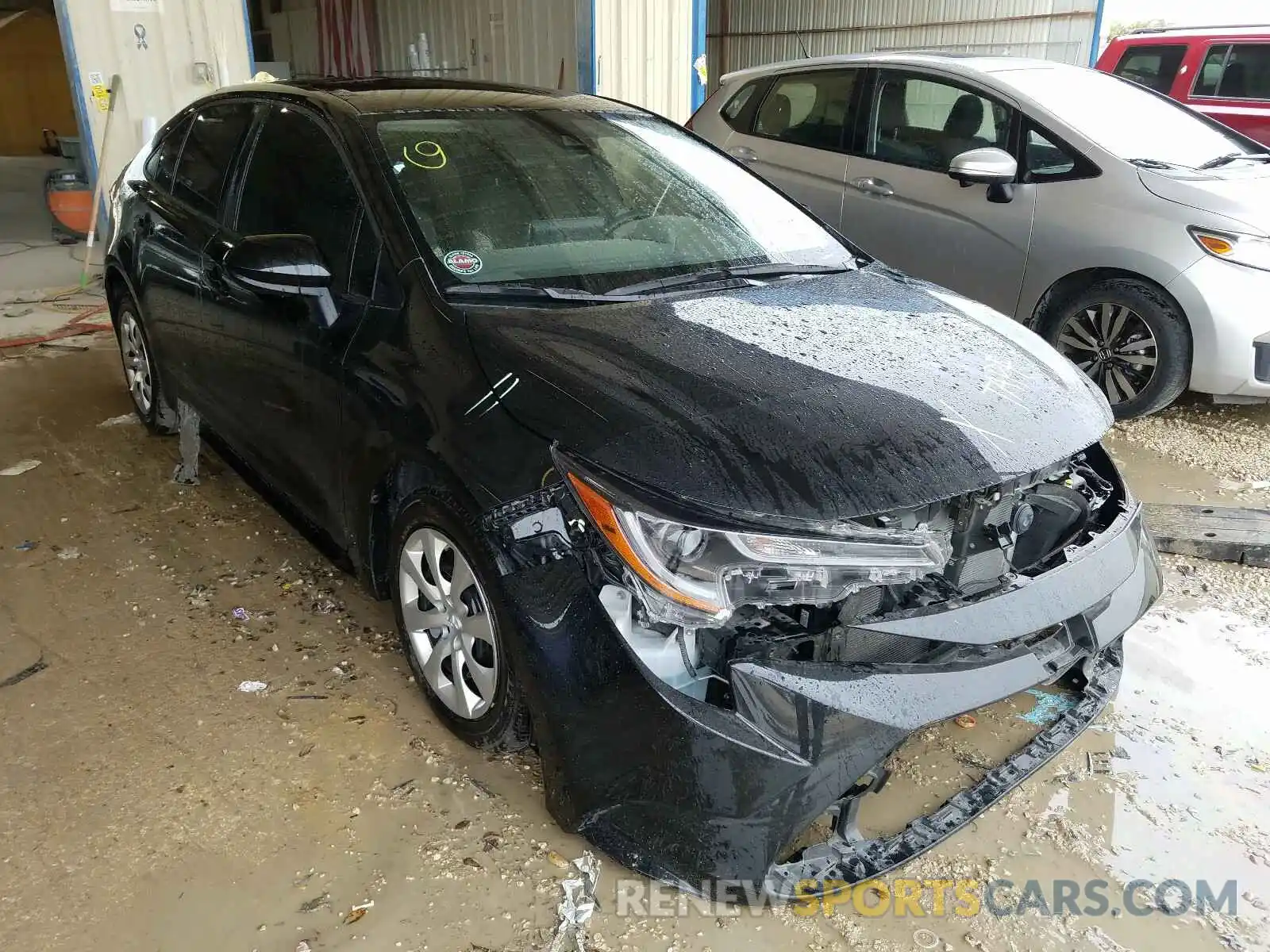 1 Photograph of a damaged car JTDEPRAEXLJ055666 TOYOTA COROLLA 2020