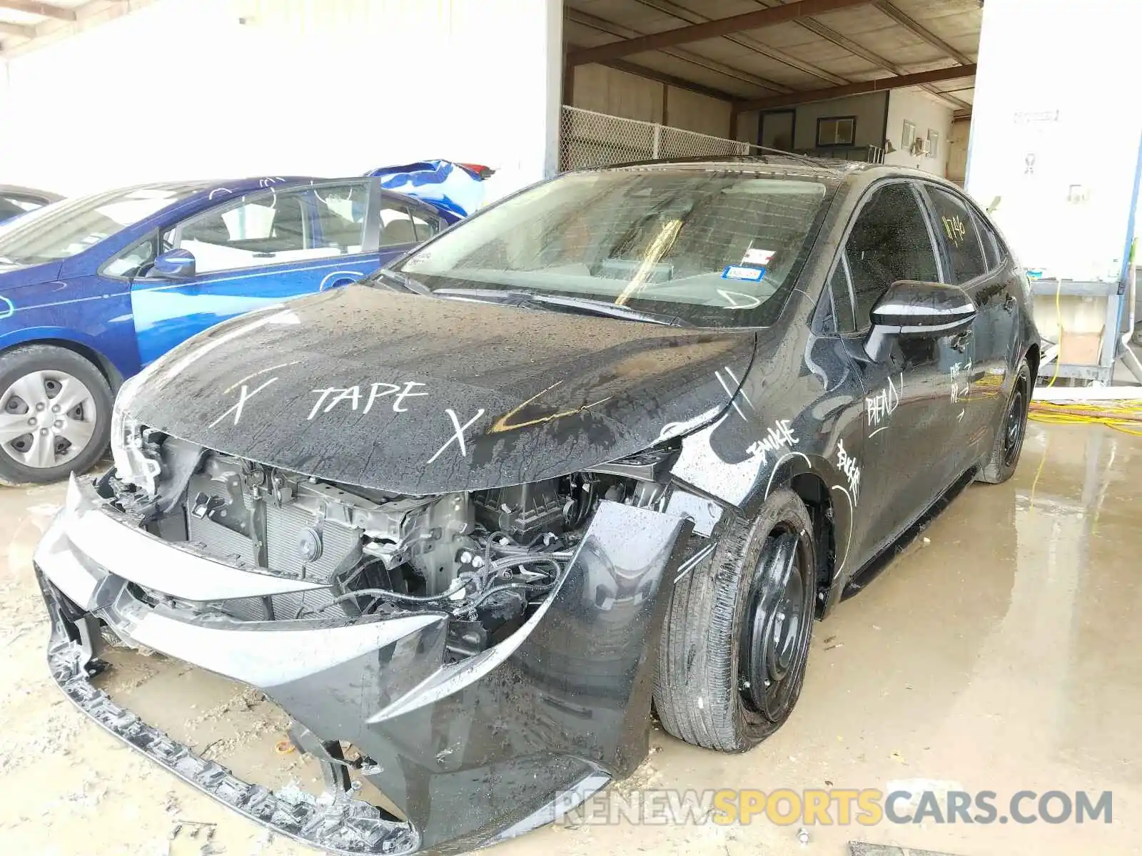 2 Photograph of a damaged car JTDEPRAEXLJ055666 TOYOTA COROLLA 2020