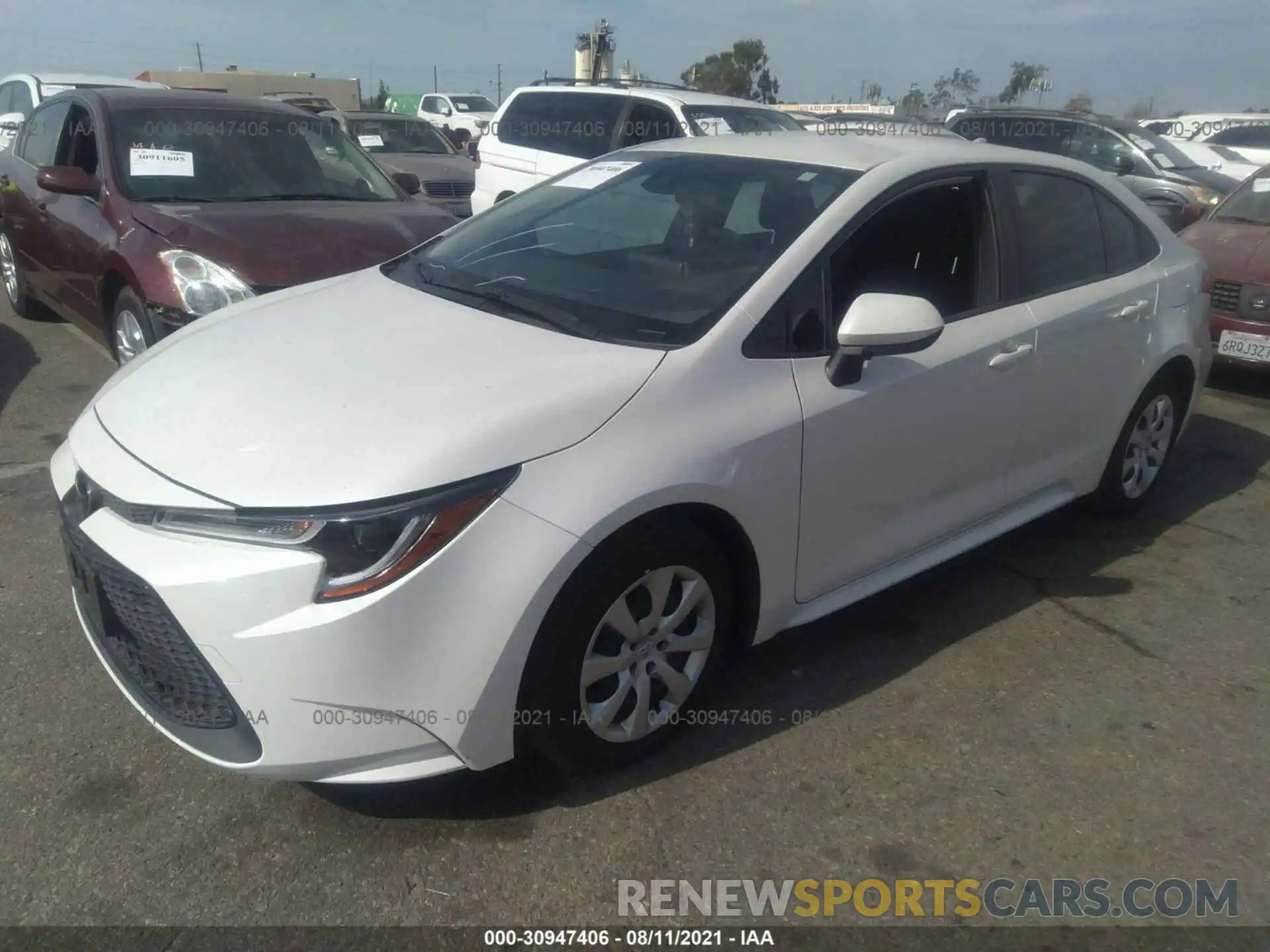 2 Photograph of a damaged car JTDEPRAEXLJ055845 TOYOTA COROLLA 2020