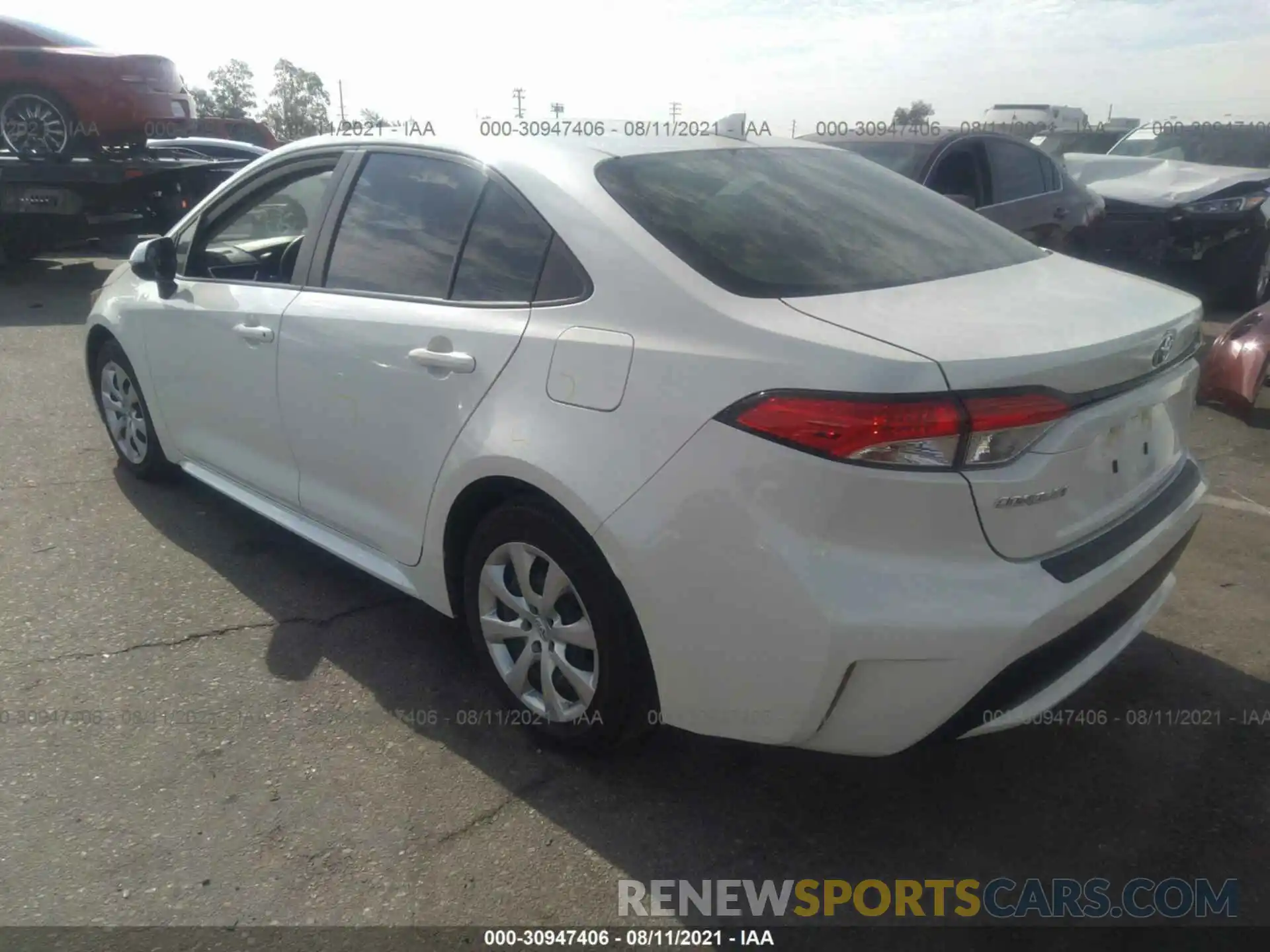 3 Photograph of a damaged car JTDEPRAEXLJ055845 TOYOTA COROLLA 2020