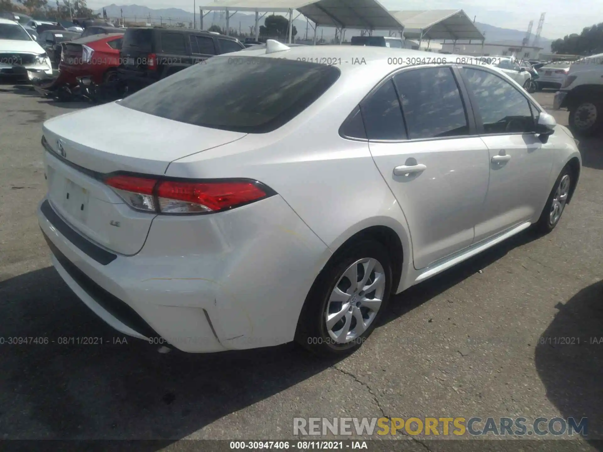 4 Photograph of a damaged car JTDEPRAEXLJ055845 TOYOTA COROLLA 2020