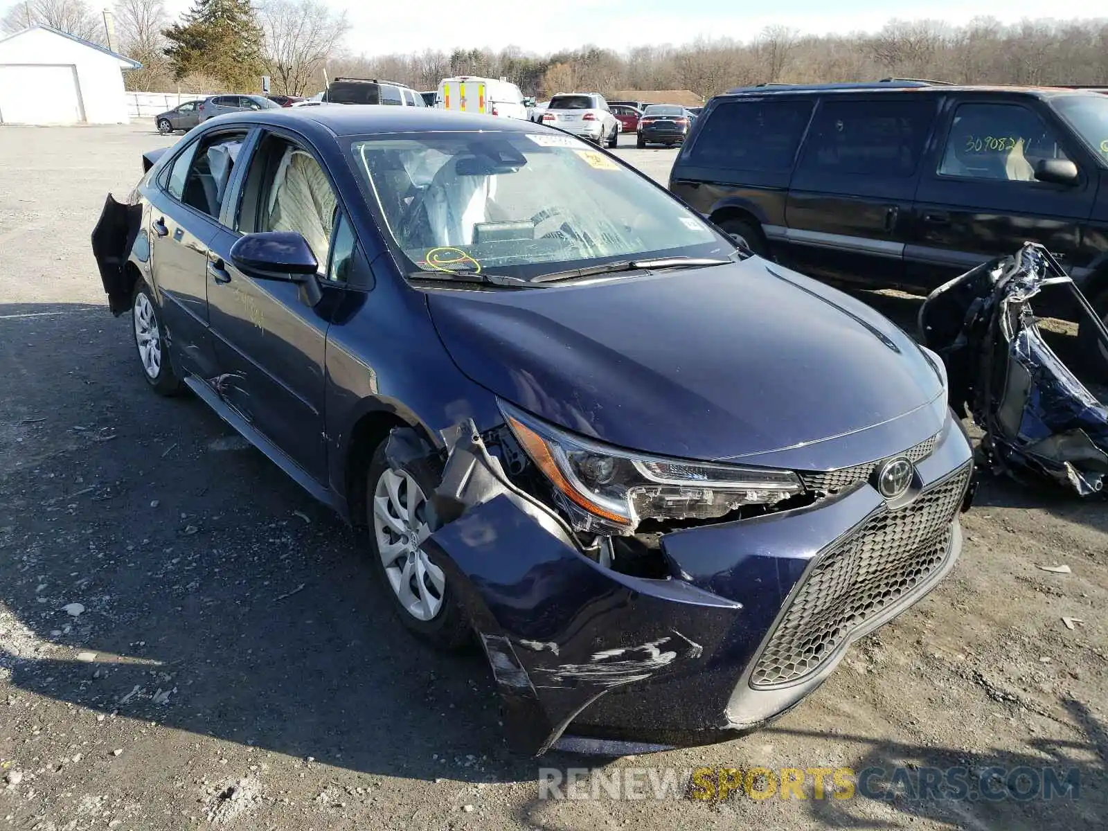 1 Photograph of a damaged car JTDEPRAEXLJ056199 TOYOTA COROLLA 2020