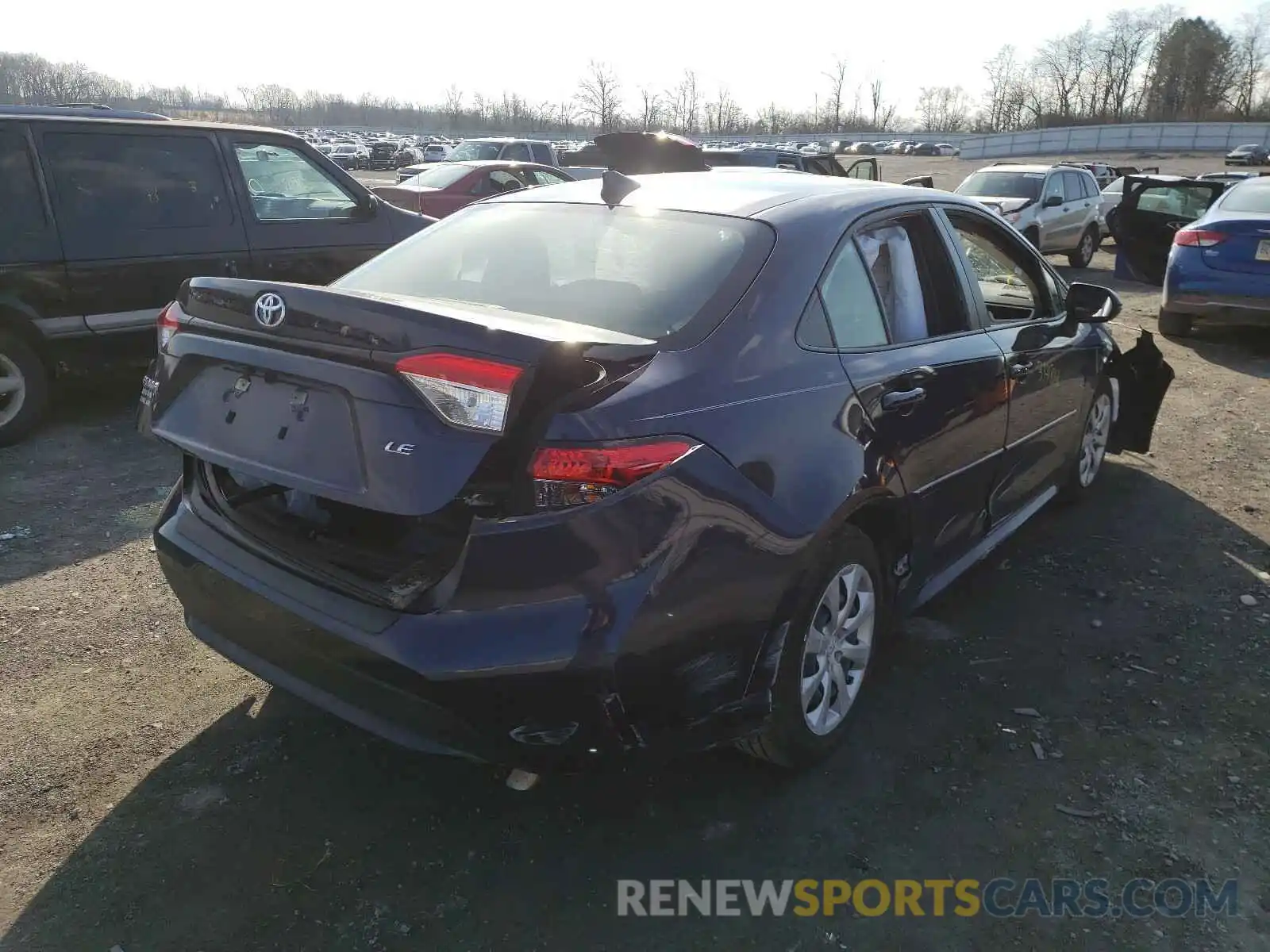 4 Photograph of a damaged car JTDEPRAEXLJ056199 TOYOTA COROLLA 2020