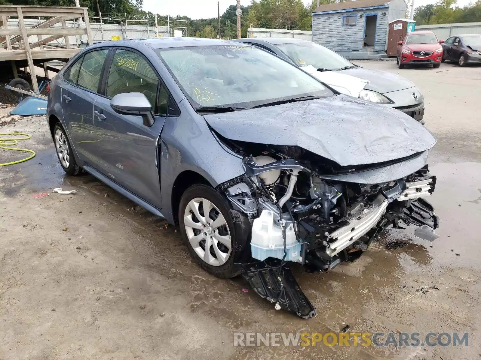 1 Photograph of a damaged car JTDEPRAEXLJ056297 TOYOTA COROLLA 2020