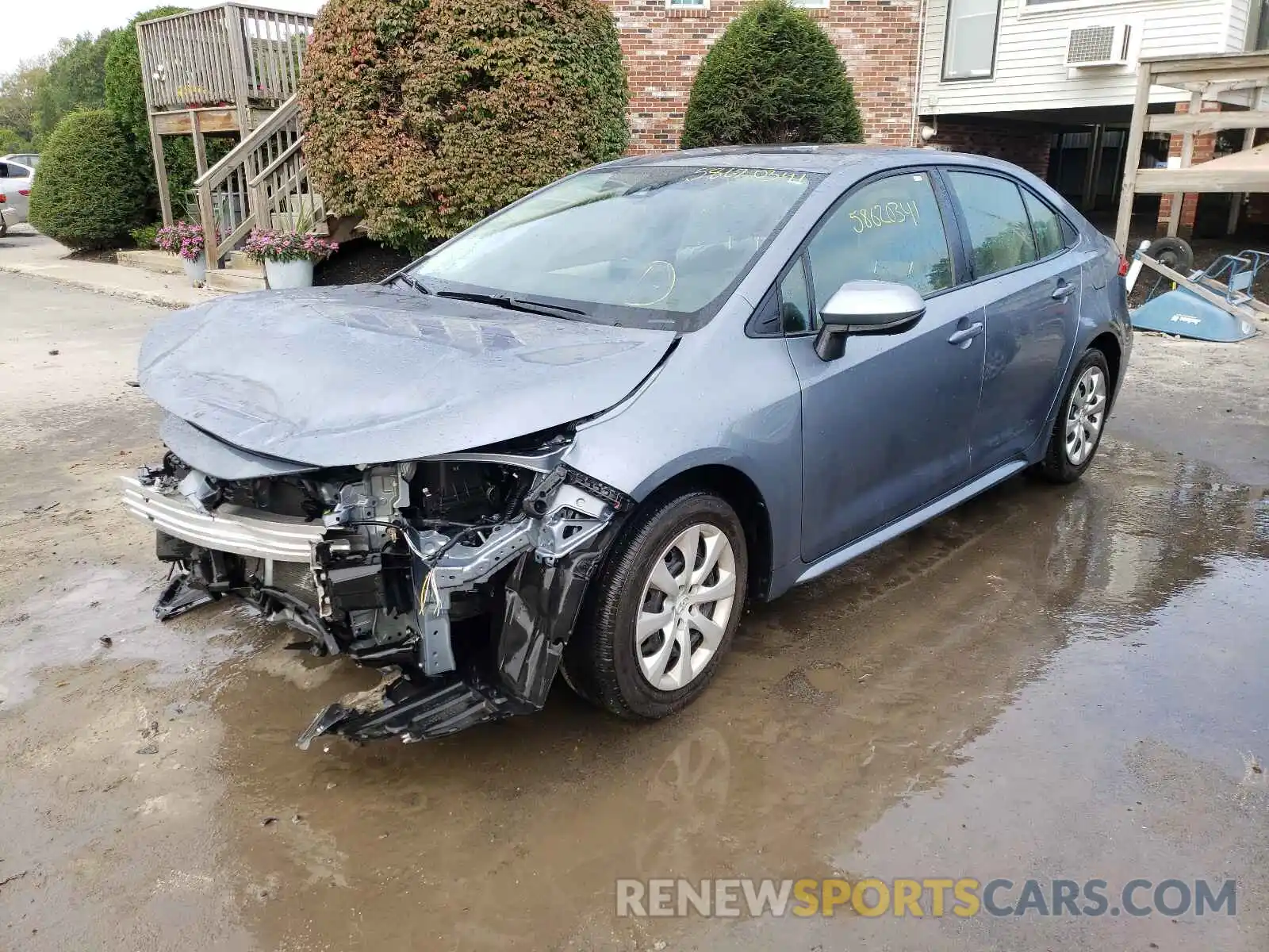 2 Photograph of a damaged car JTDEPRAEXLJ056297 TOYOTA COROLLA 2020