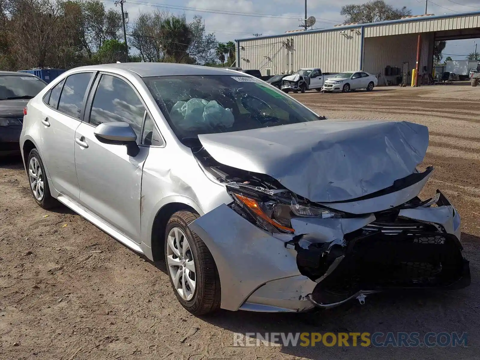 1 Photograph of a damaged car JTDEPRAEXLJ056350 TOYOTA COROLLA 2020