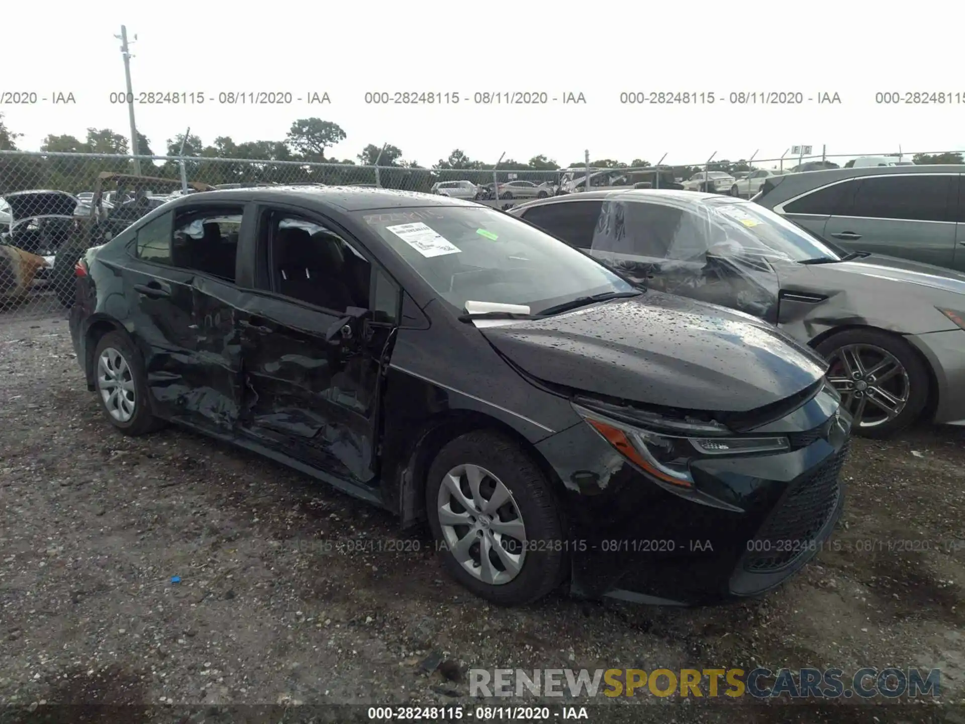 1 Photograph of a damaged car JTDEPRAEXLJ056803 TOYOTA COROLLA 2020