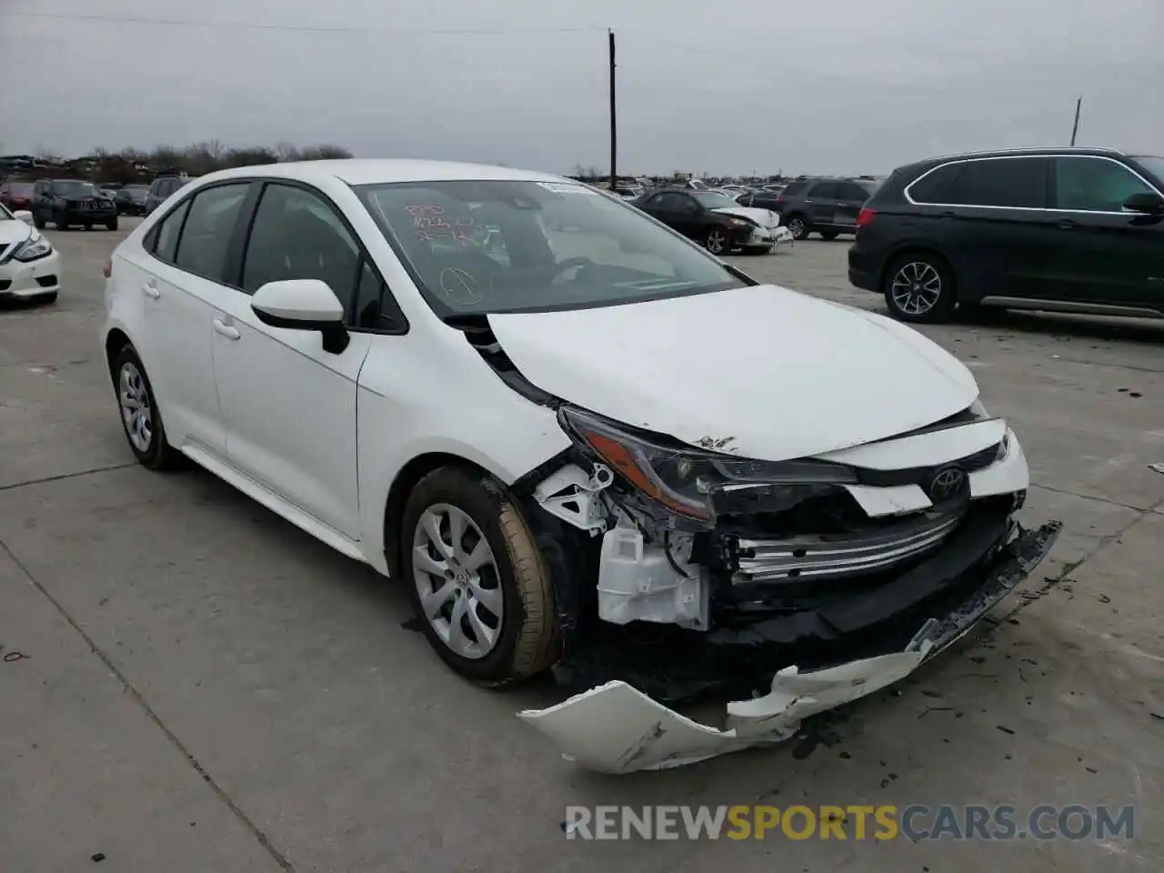 1 Photograph of a damaged car JTDEPRAEXLJ056820 TOYOTA COROLLA 2020