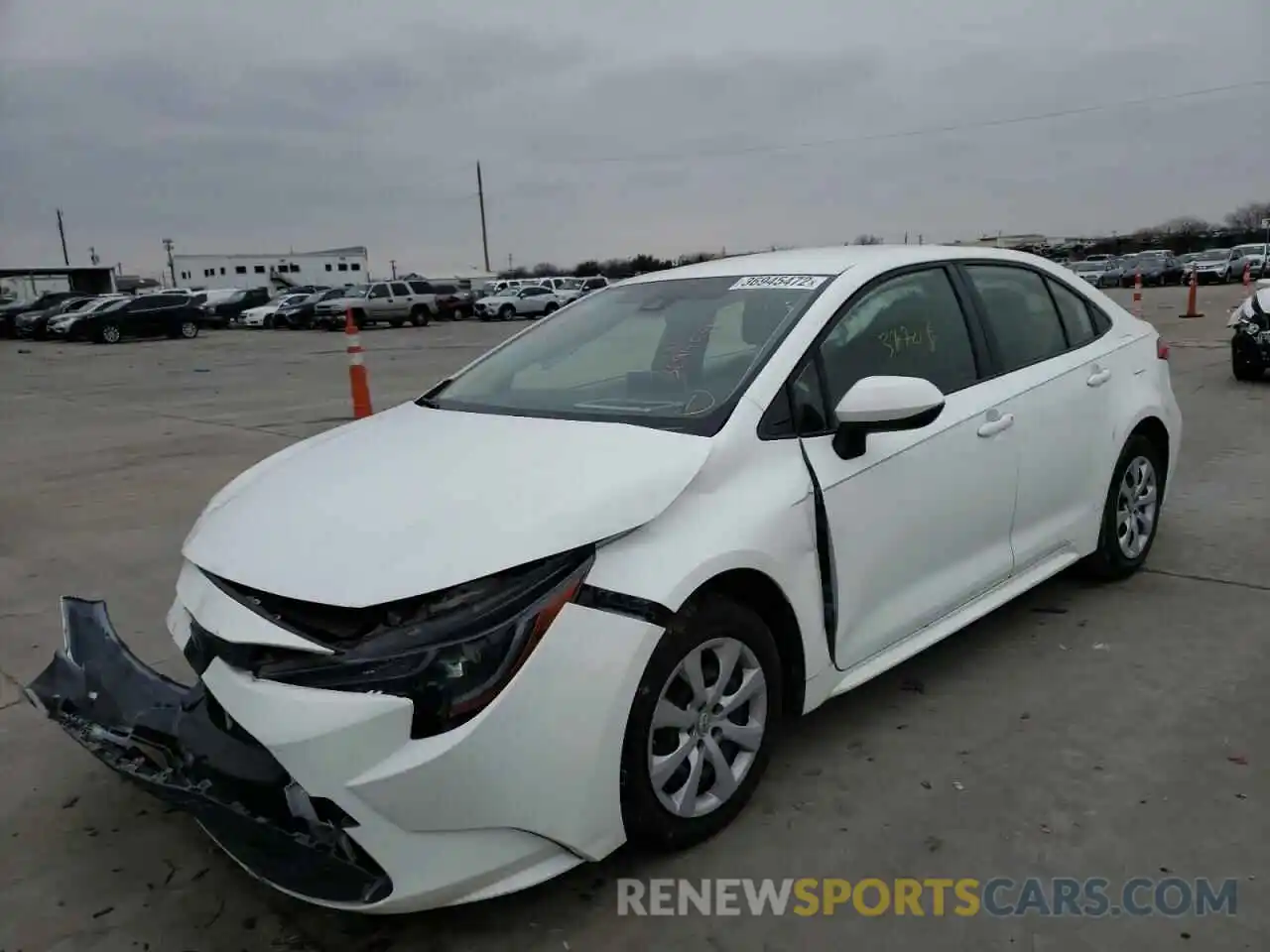 2 Photograph of a damaged car JTDEPRAEXLJ056820 TOYOTA COROLLA 2020