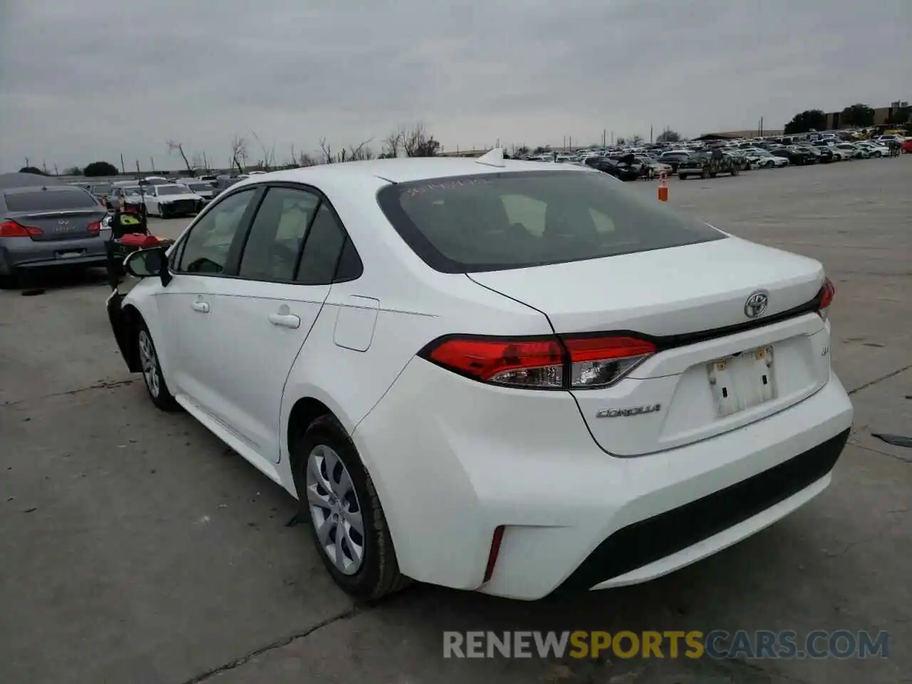 3 Photograph of a damaged car JTDEPRAEXLJ056820 TOYOTA COROLLA 2020