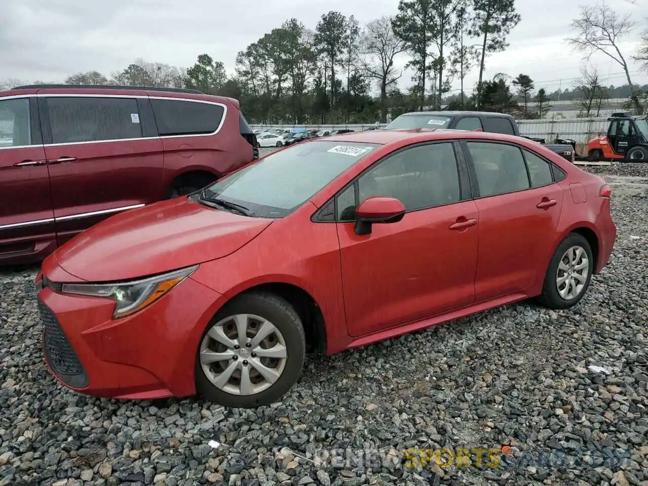 1 Photograph of a damaged car JTDEPRAEXLJ057417 TOYOTA COROLLA 2020