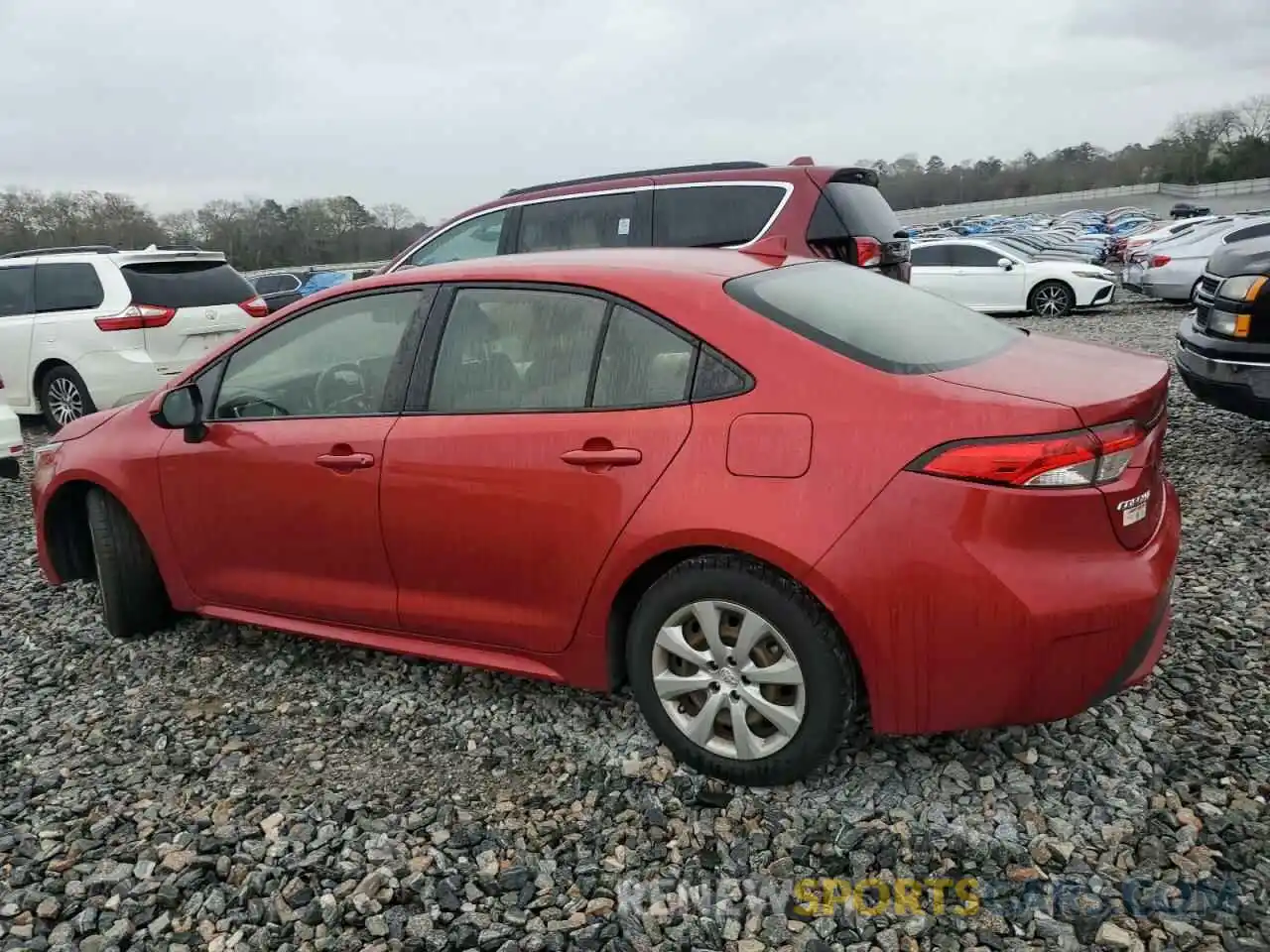 2 Photograph of a damaged car JTDEPRAEXLJ057417 TOYOTA COROLLA 2020