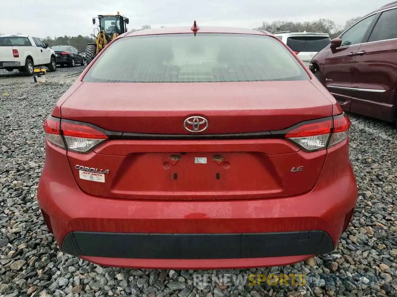 6 Photograph of a damaged car JTDEPRAEXLJ057417 TOYOTA COROLLA 2020